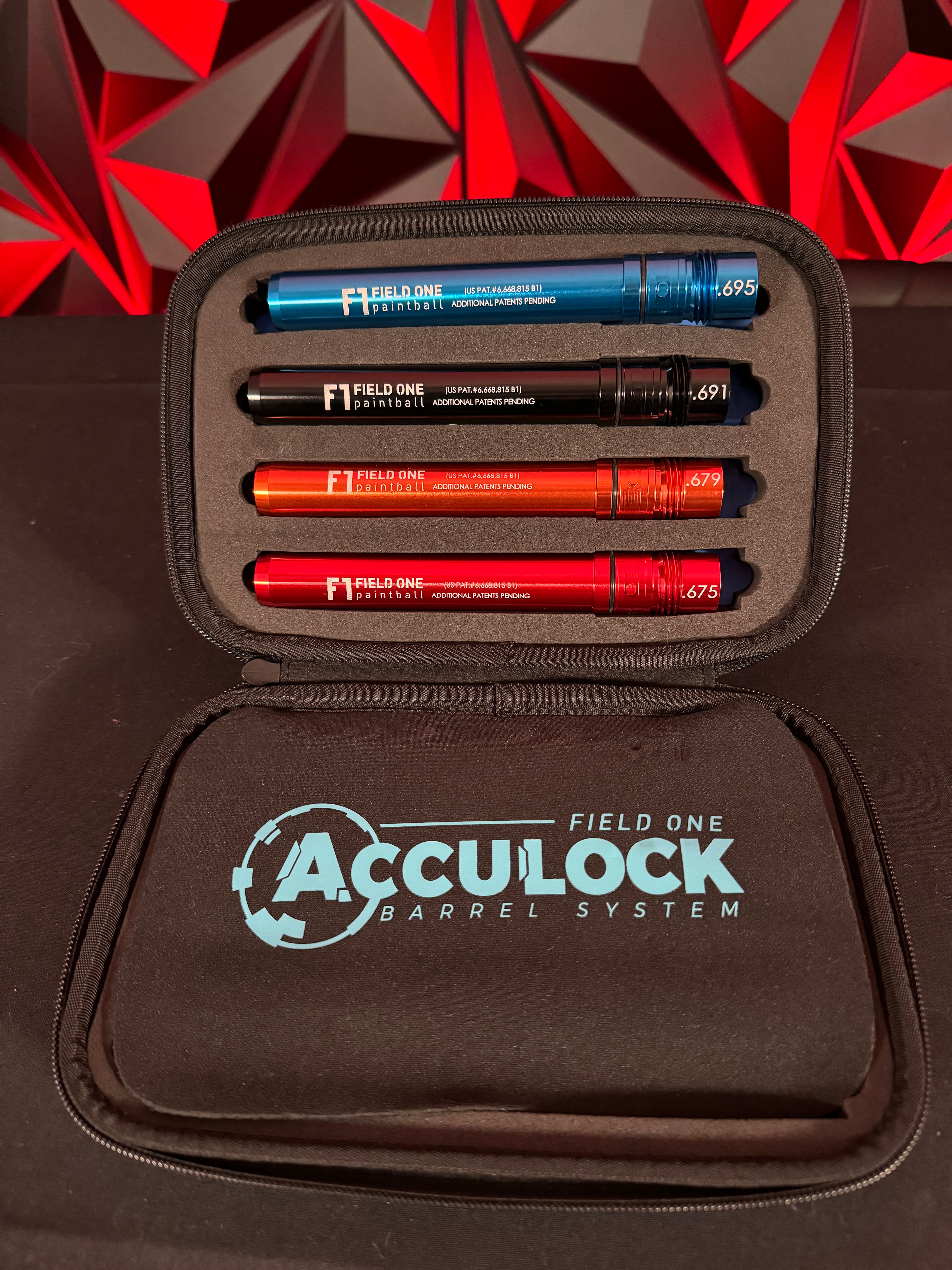 Used Field One Paintball Insert Kit - All 6 Inserts + Carrying Case