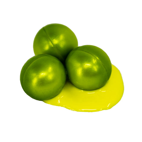 Valken Redemption PRO 0.68 Cal Paintballs - 2000 Count Metallic Green Shell - Yellow Fill
