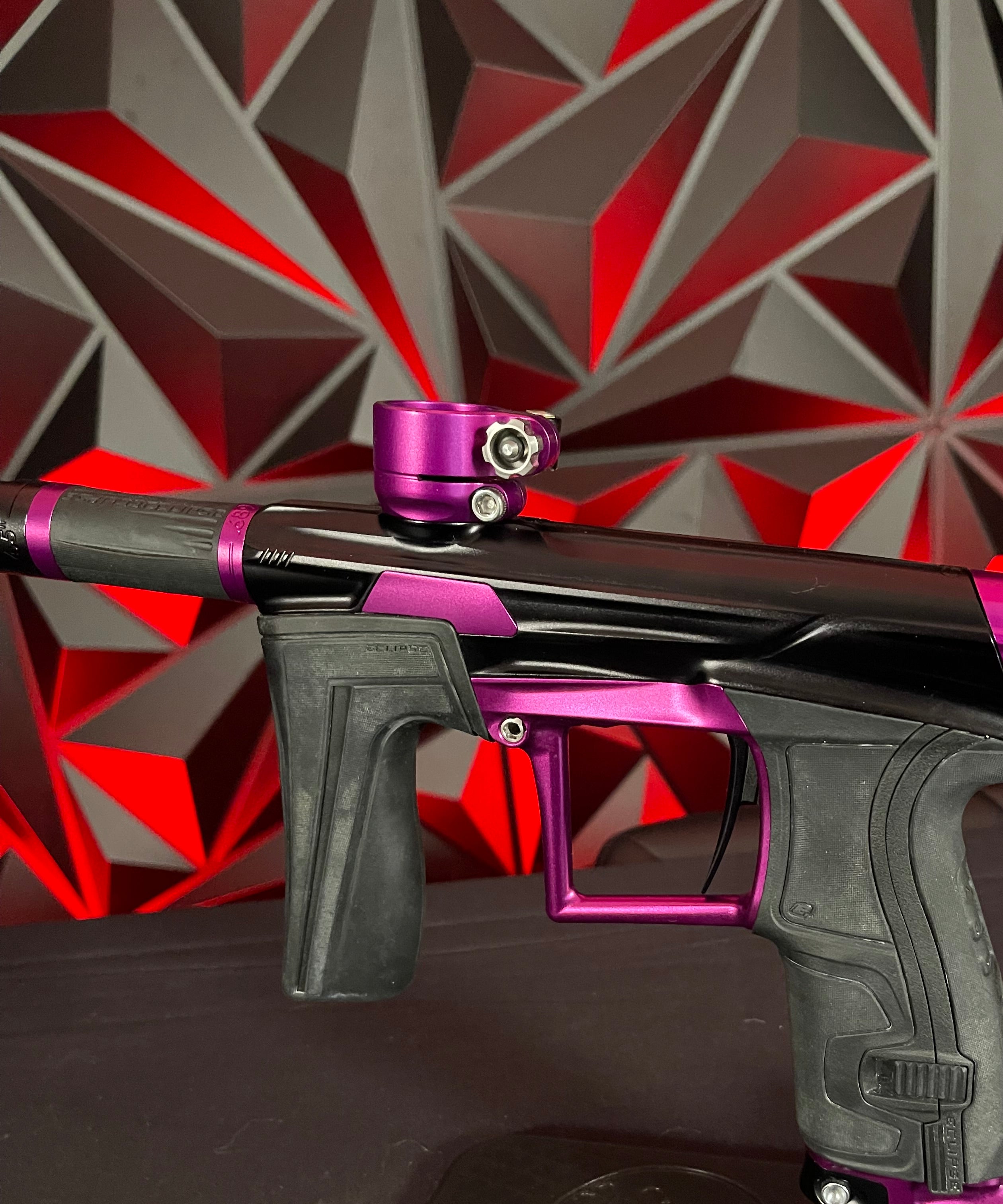 Used Planet Eclipse Geo 4 Paintball Gun - Amethyst w/ 3 FL Backs