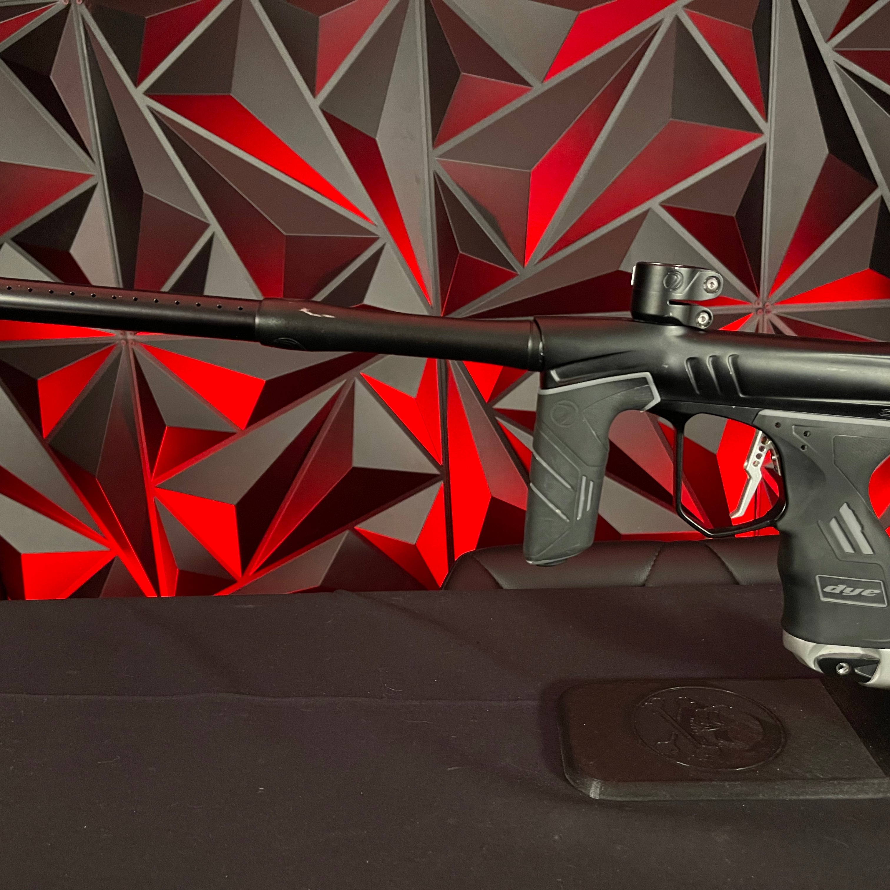 Used Dye DSR+ Paintball Gun - Dust Black w/ Silver ASA