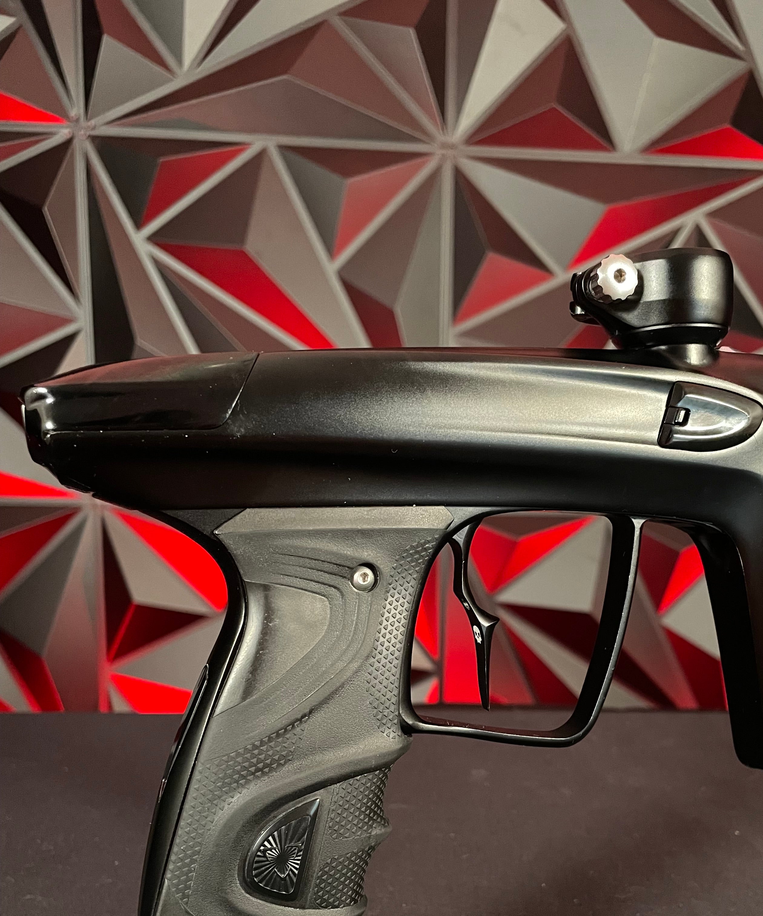 Used DLX Luxe TM40 Paintball Gun - Dust Black / Gloss Black w/ Infamous Deuce Trigger