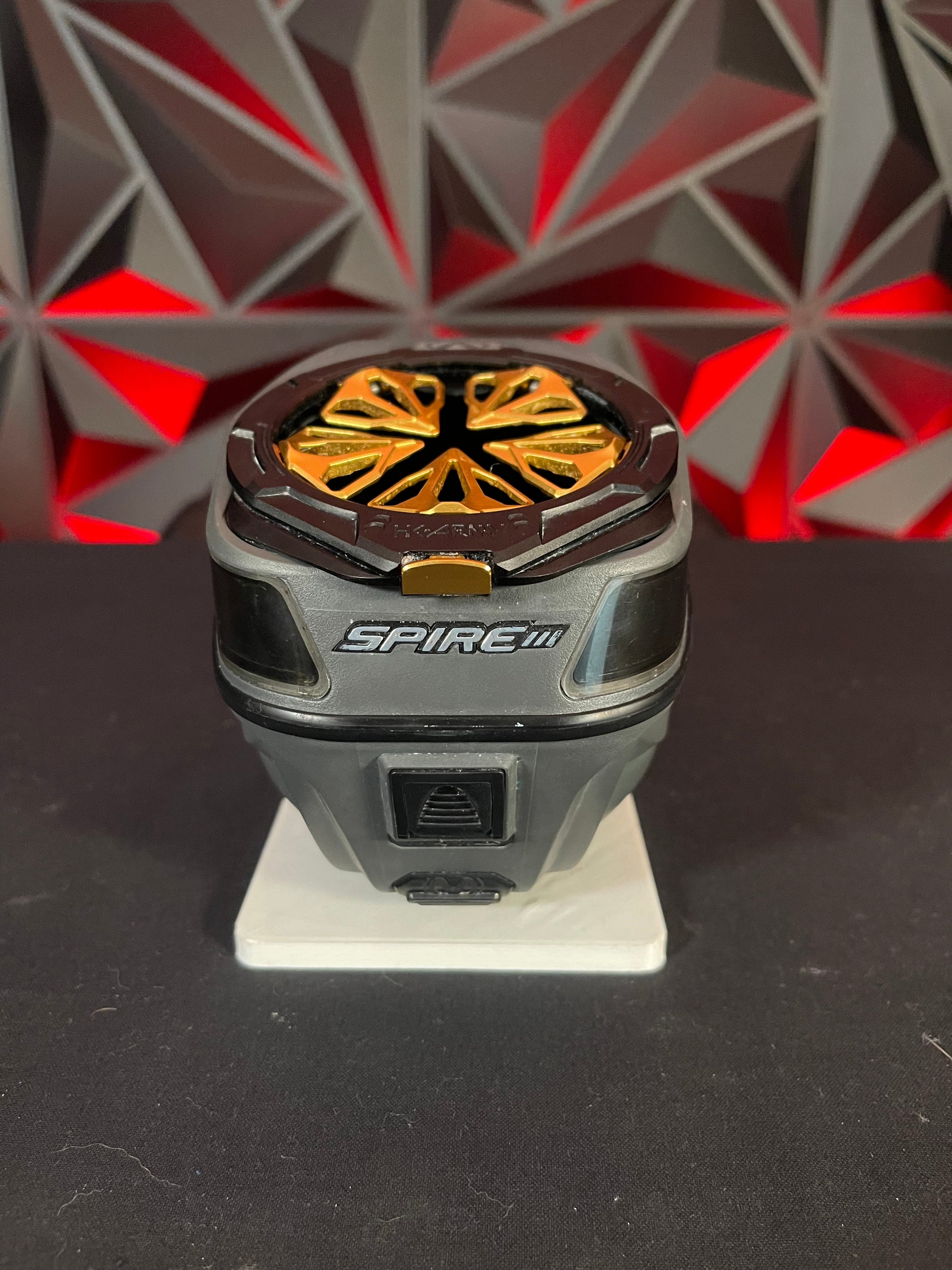 Used Virtue Spire 3 Paintball Loader - Slate Grey w/HK Army Evo Speedfeed