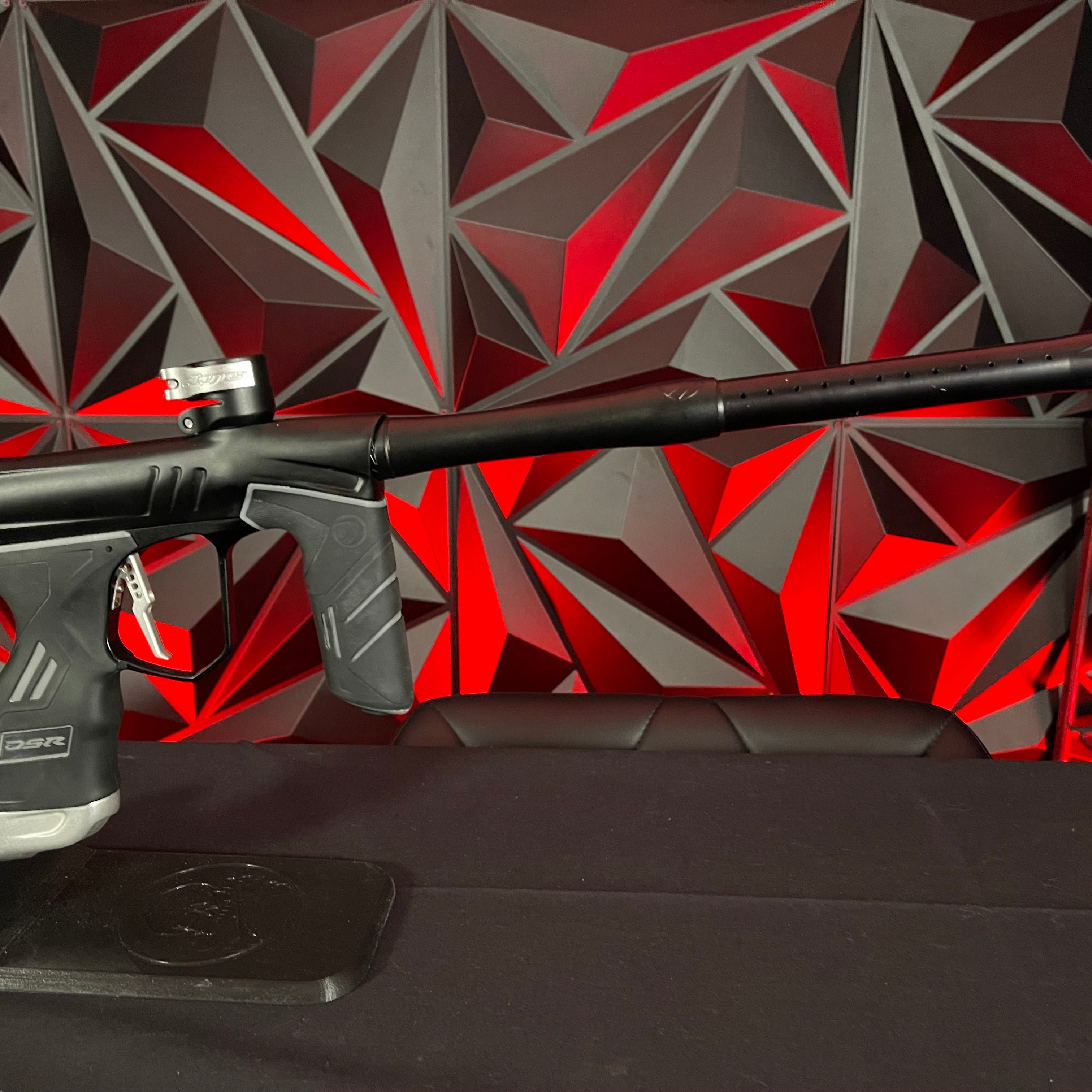 Used Dye DSR+ Paintball Gun - Dust Black w/ Silver ASA