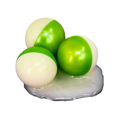 Valken Custom Two-Tone 0.68 Cal Paintballs Green/White Shell - White Fill