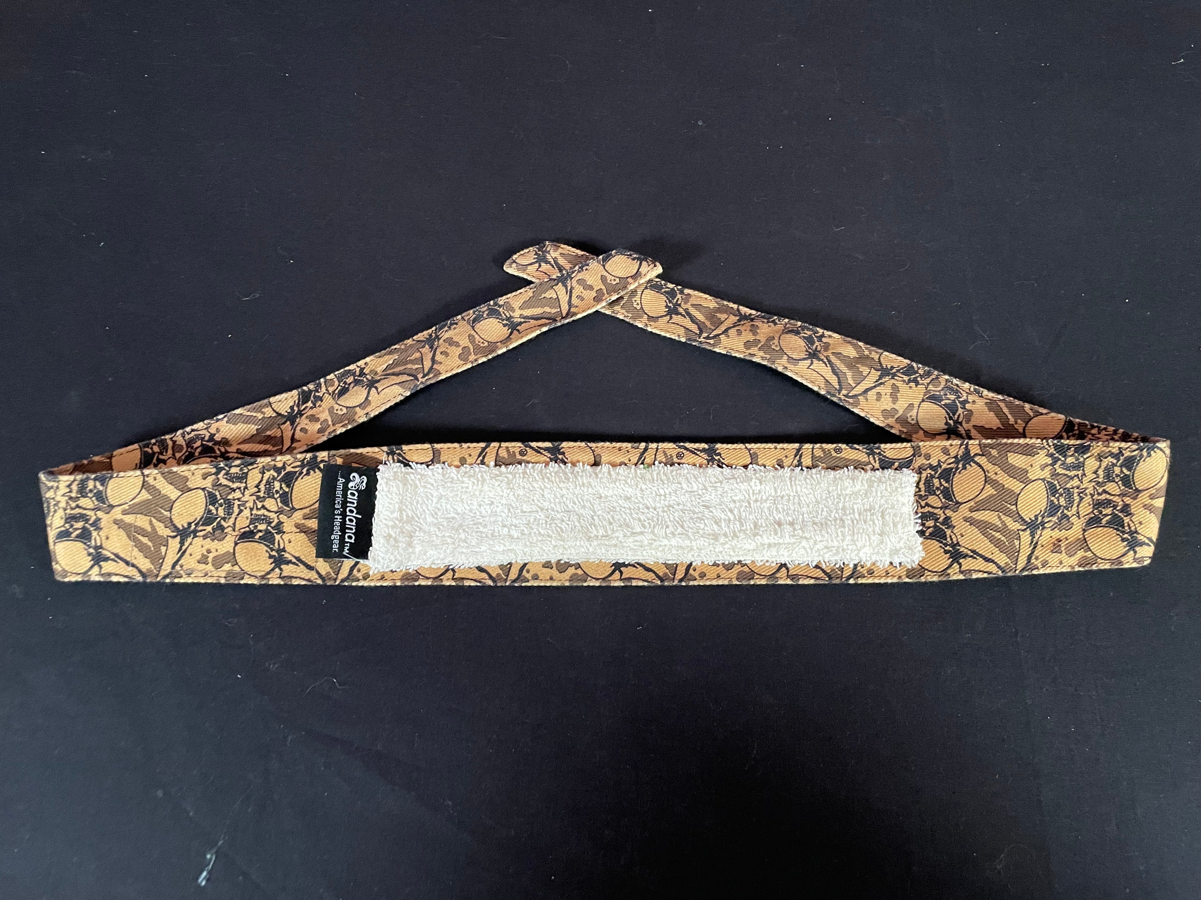Used Sandana"Fly Skulls" Headband - Tan/Brown