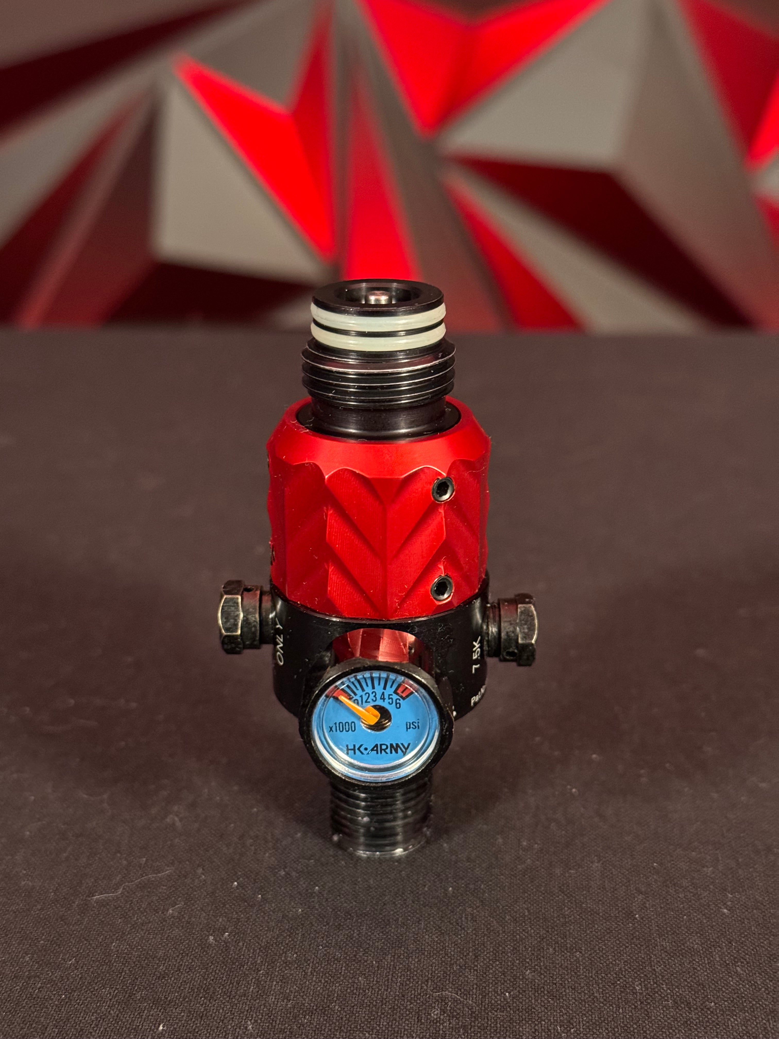 Used HK Army Aerolite Elite Pro Fossil Regulator - Red w/ HK Army Reg Case