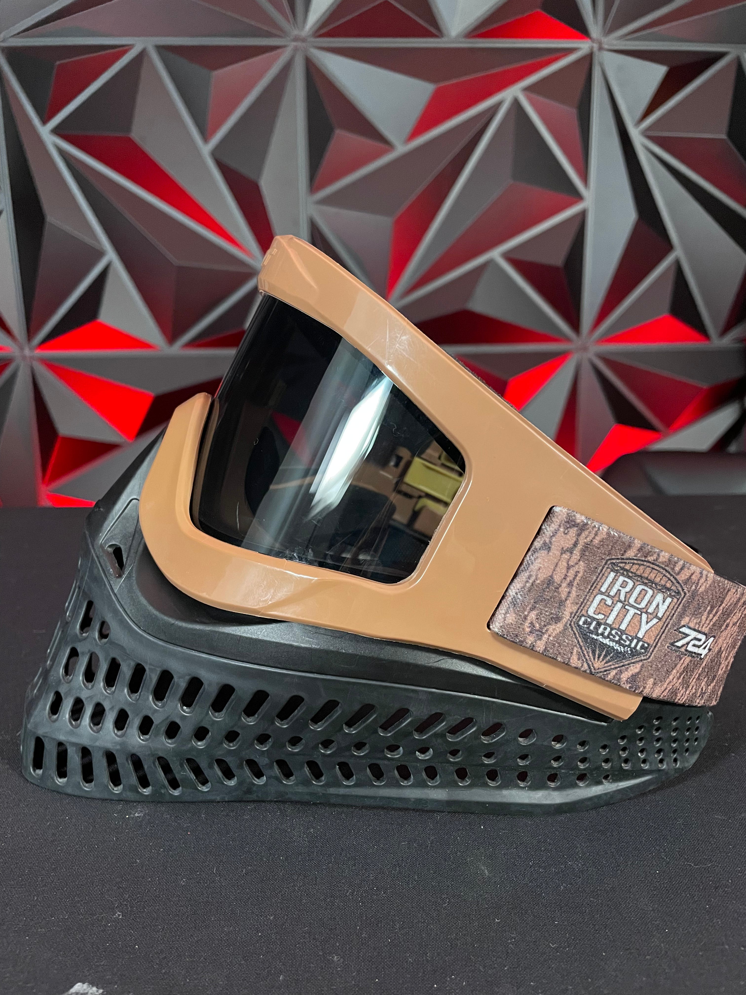 Used Jt ProflexX Mask - Black/Tan w/ Custom ICC Back Strap