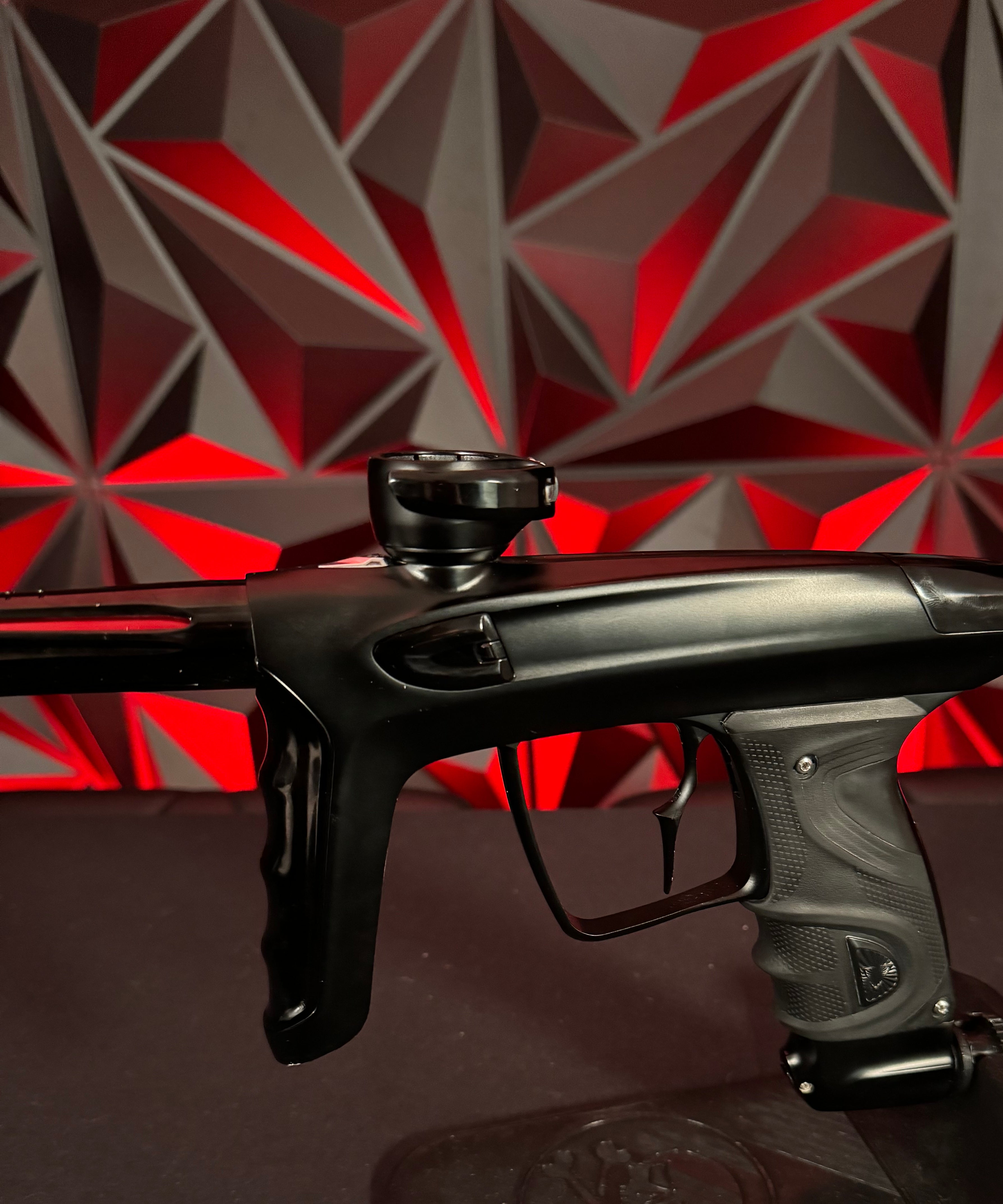 Used DLX TM40 Paintball Gun - Dust Black/Polished Black w/ Infamous Deuce Trigger
