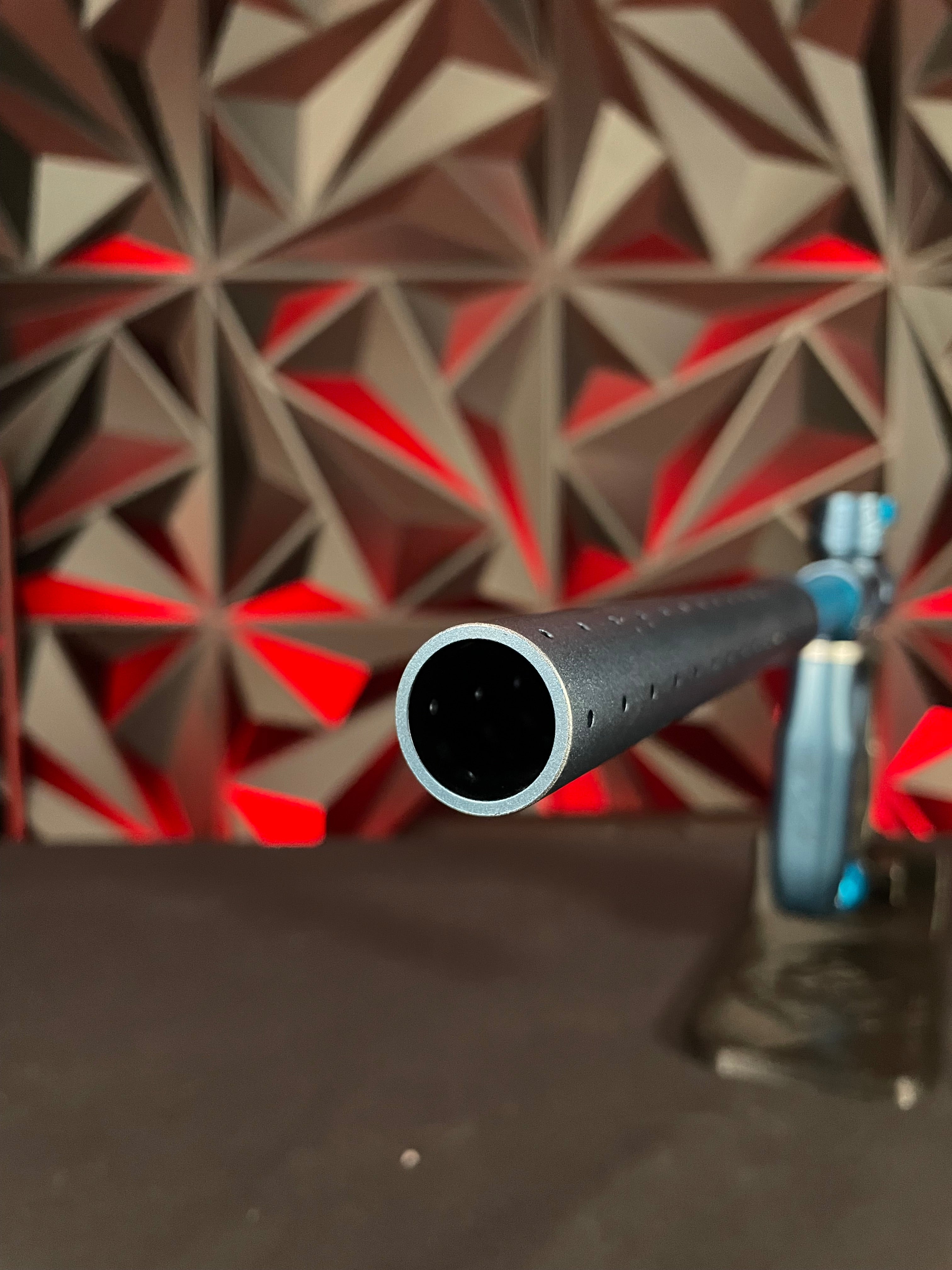 Used Empire Axe Pro Paintball Gun - Blue/Silver w/ Redline Board