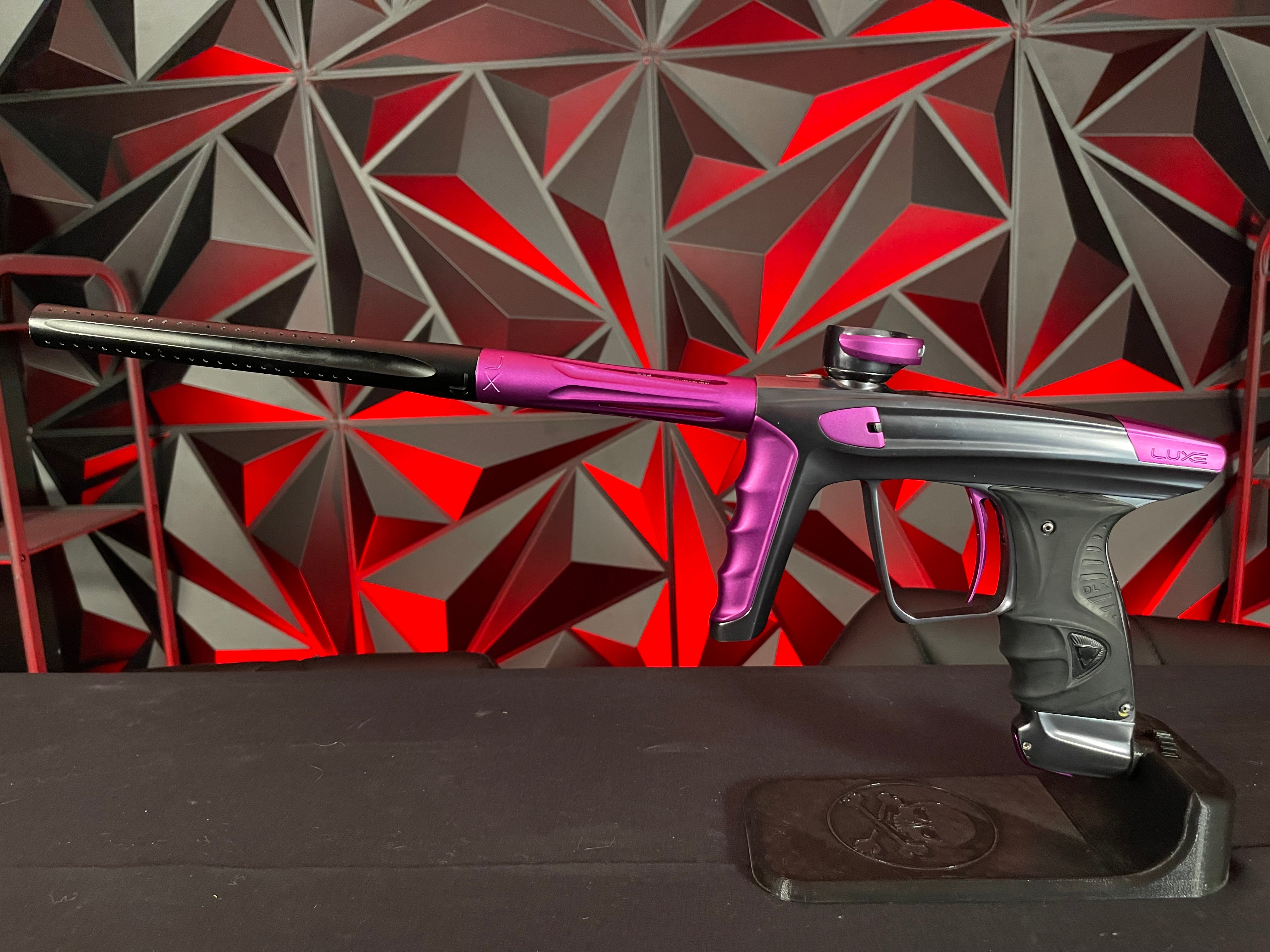 Used DLX Luxe X Paintball Gun - Pewter / Purple