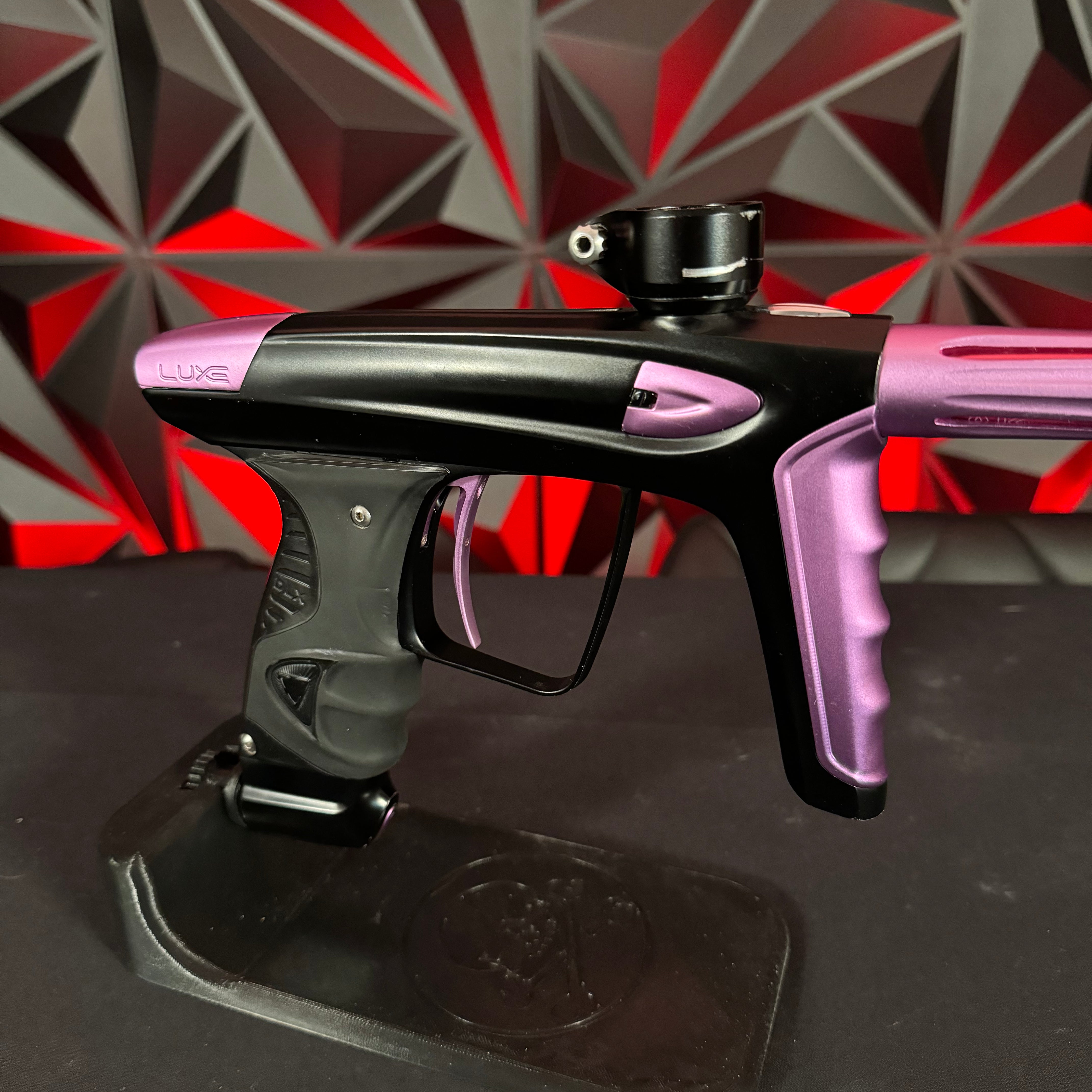 Used DLX Luxe ICE Paintball Marker - Dust Black/Pink