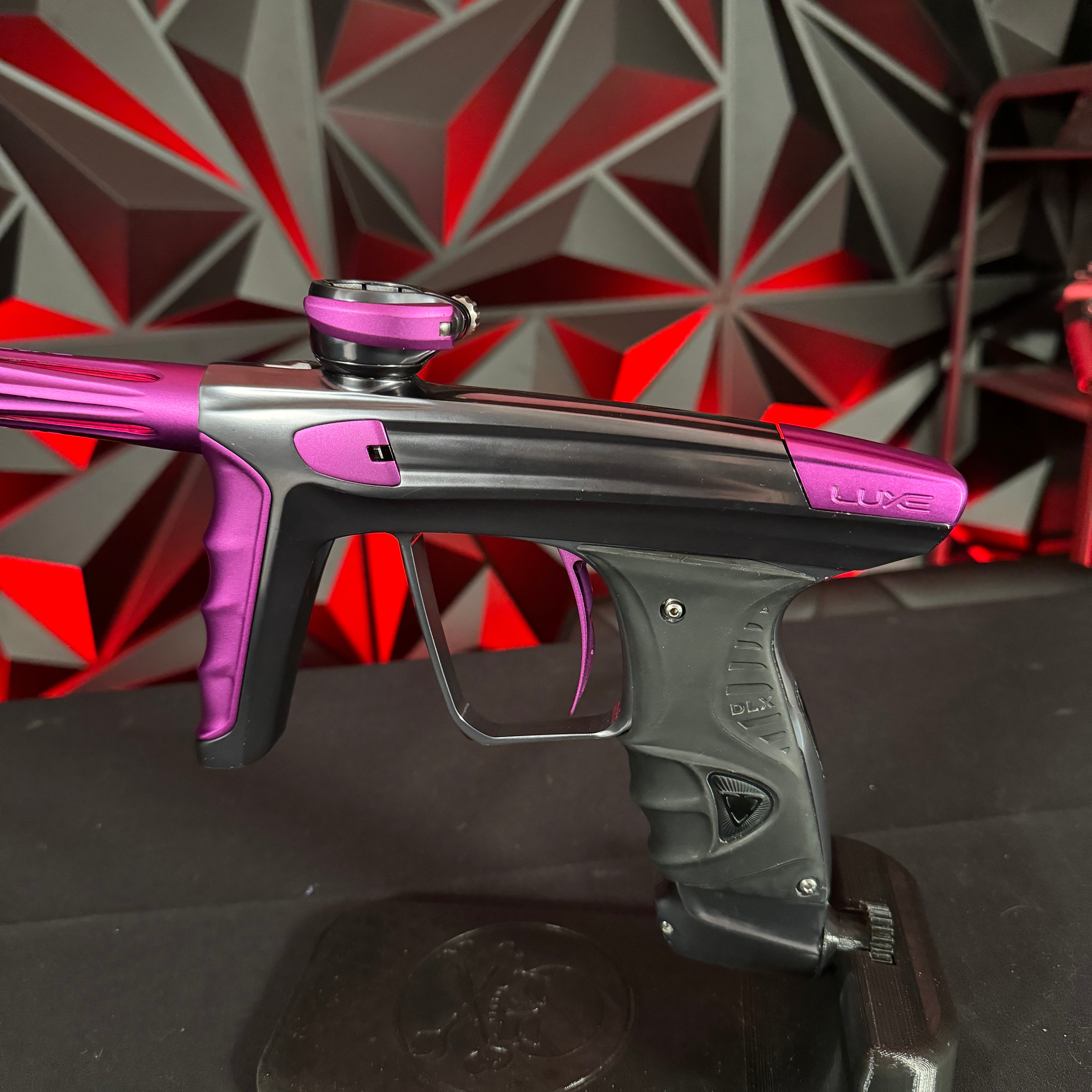 Used DLX Luxe X Paintball Gun - Pewter/Purple