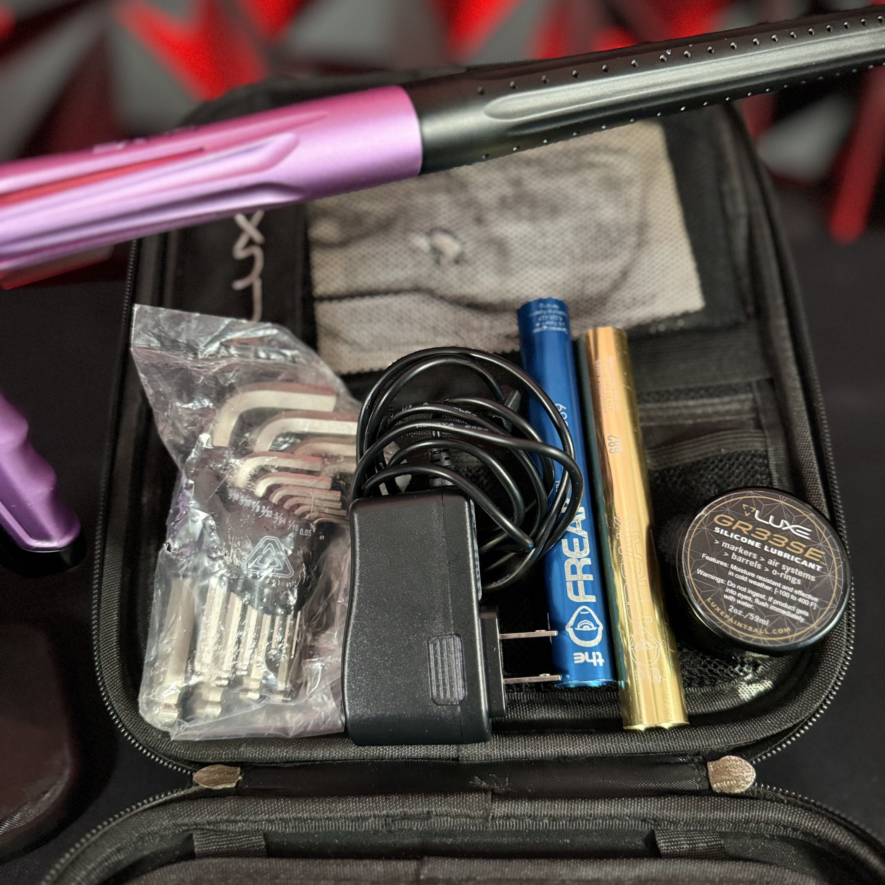 Used DLX Luxe ICE Paintball Marker - Dust Black/Pink