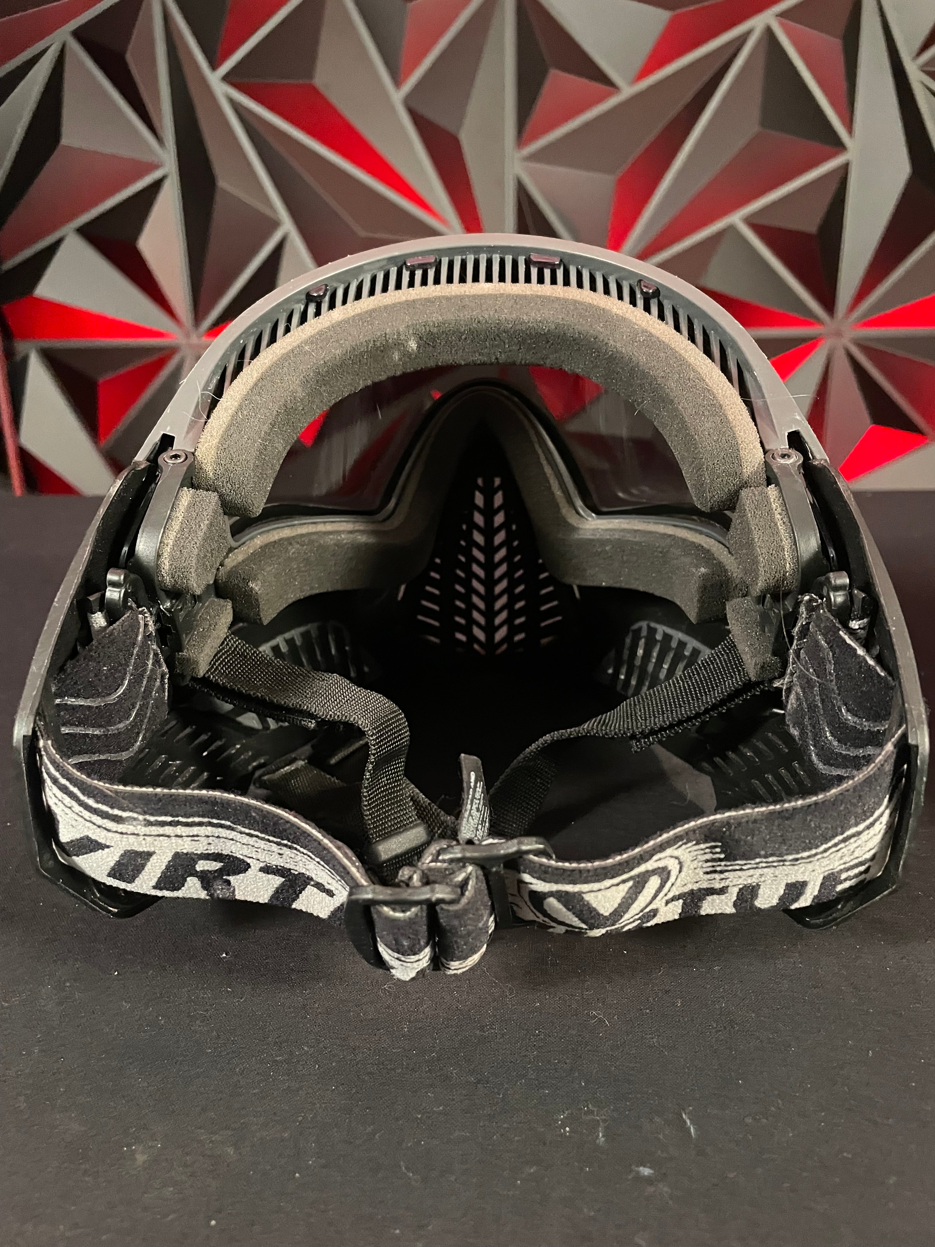 Used Virtue Vio Ascend Paintball Mask - Black w/ Exalt Carbon Goggle Case