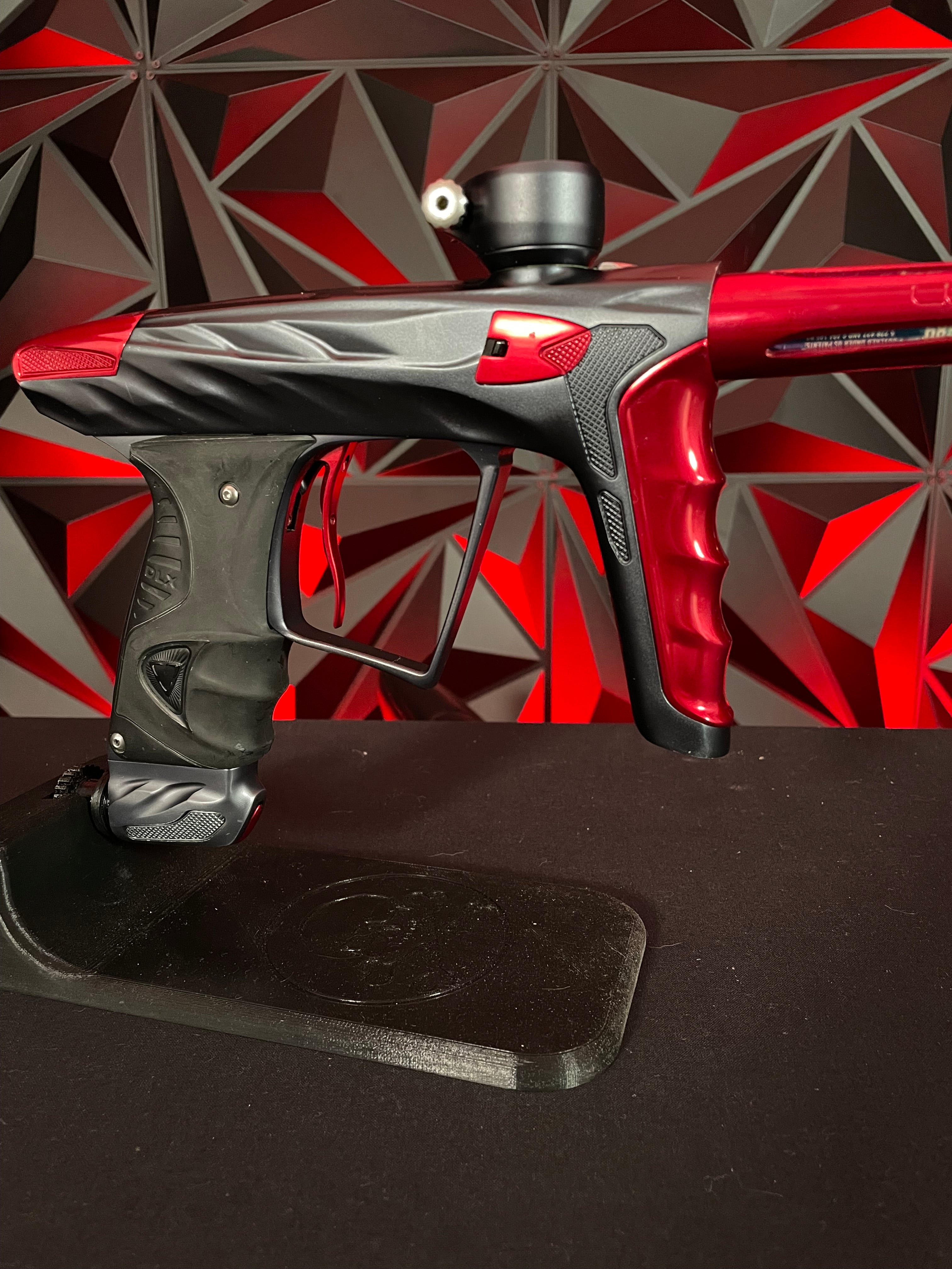 Used DLX Luxe X A51 Paintball Gun - Pewter/ Red