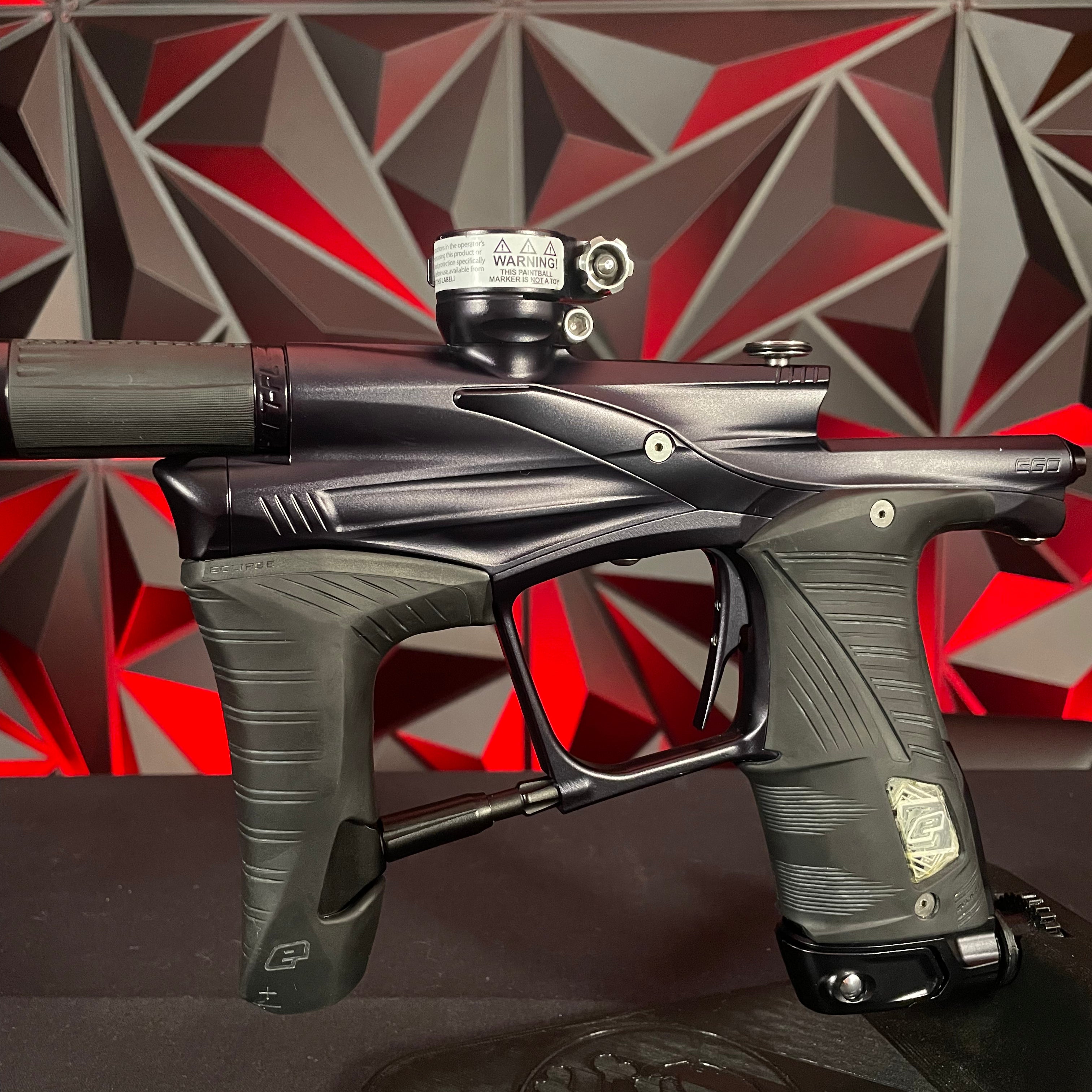 Used Planet Eclipse LV1.6 Paintball Gun - Midnight w/ 3 FL Inserts and Carbon Fiber Tip