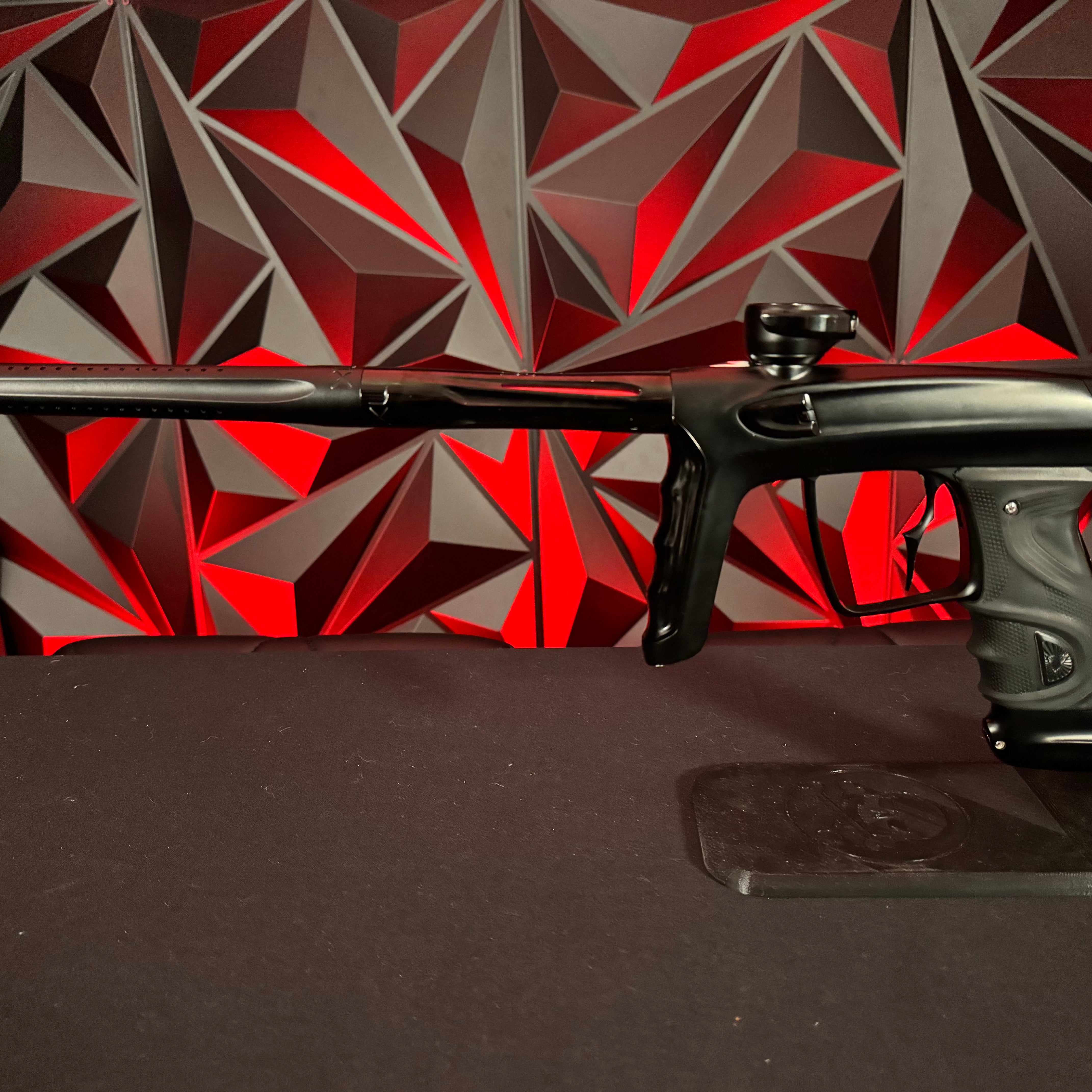 Used DLX TM40 Paintball Gun - Dust Black/Polished Black w/ Infamous Deuce Trigger