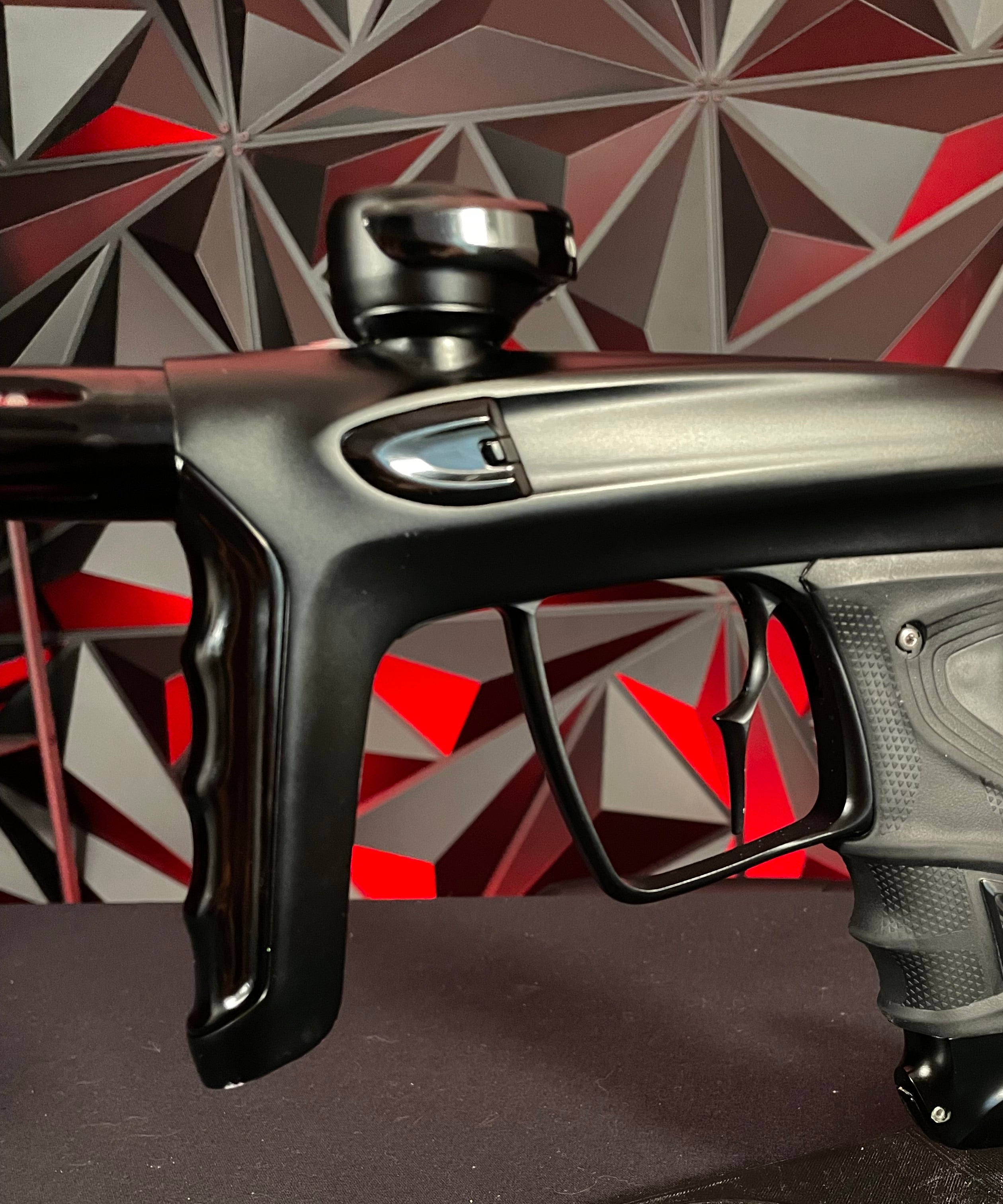 Used DLX Luxe TM40 Paintball Gun - Dust Black / Gloss Black w/ Infamous Deuce Trigger