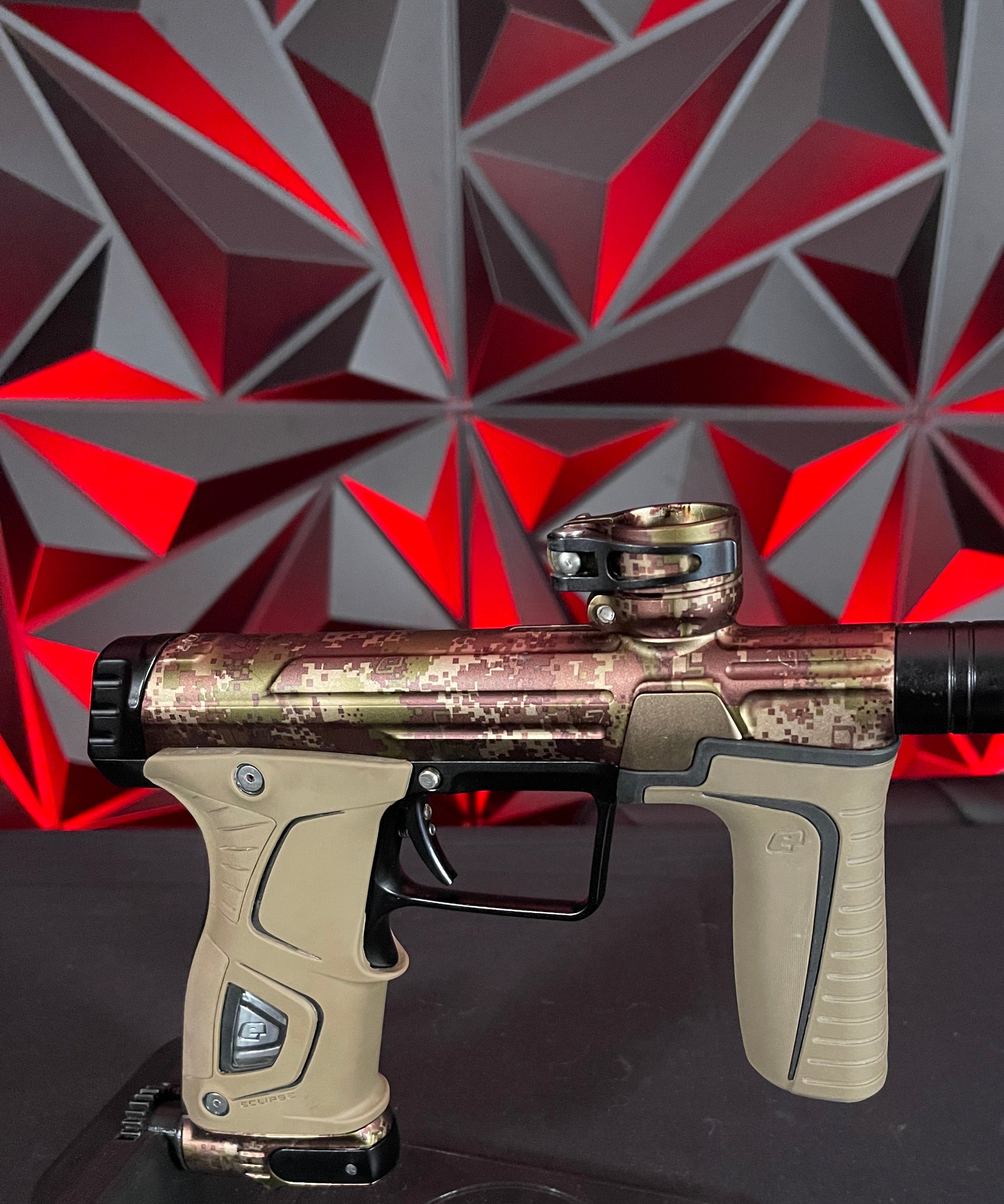 Used Planet Eclipse Gtek M170r - HDE Camo/Black w/Deadly Winds hAir 45 Trigger Valve