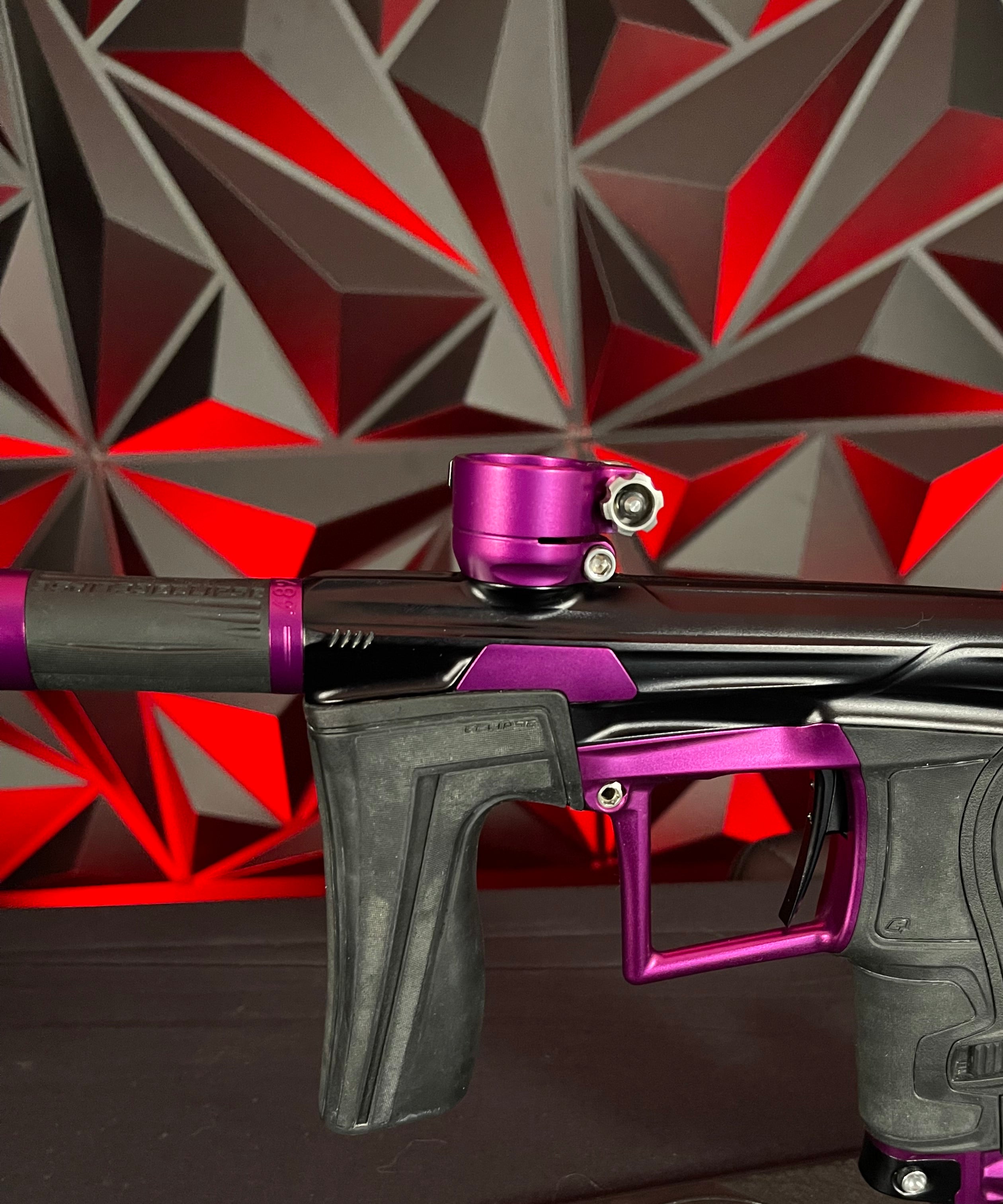 Used Planet Eclipse Geo 4 Paintball Gun - Amethyst w/ 3 FL Backs