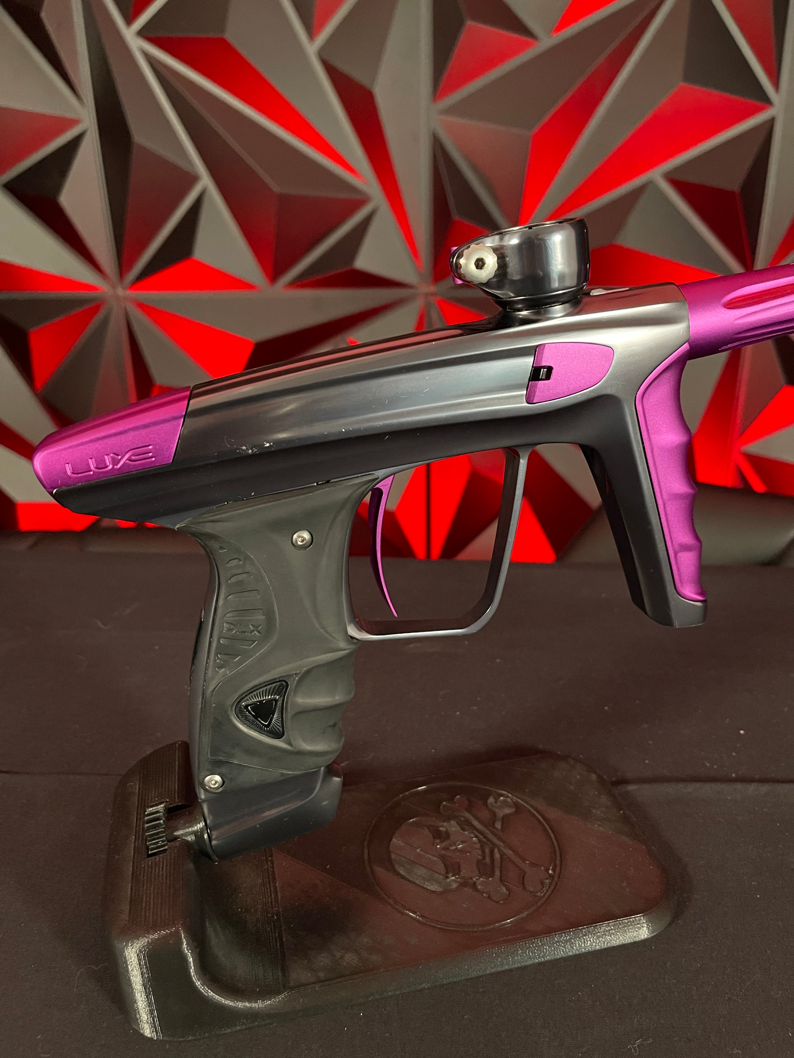 Used DLX Luxe X Paintball Gun - Pewter / Purple