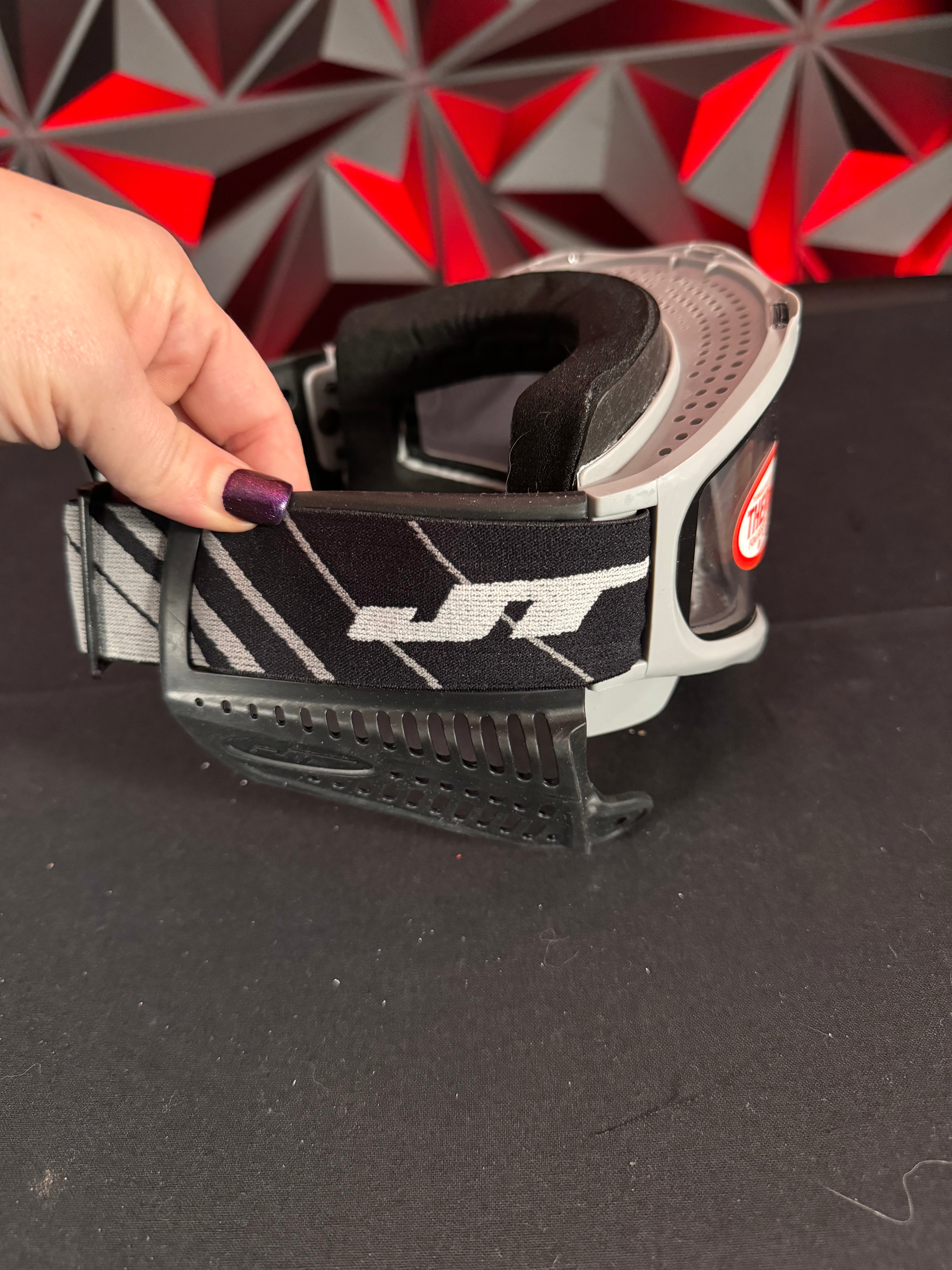 Used JT Proflex Paintball Mask - Grey/Black w/ Clear Lens *Needs Assembled*