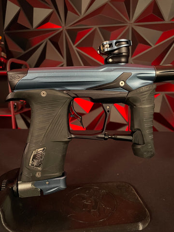 Used Planet Eclipse Geo 3.5 Paintball Gun - Blue/Black w/Infamous Deuce Trigger