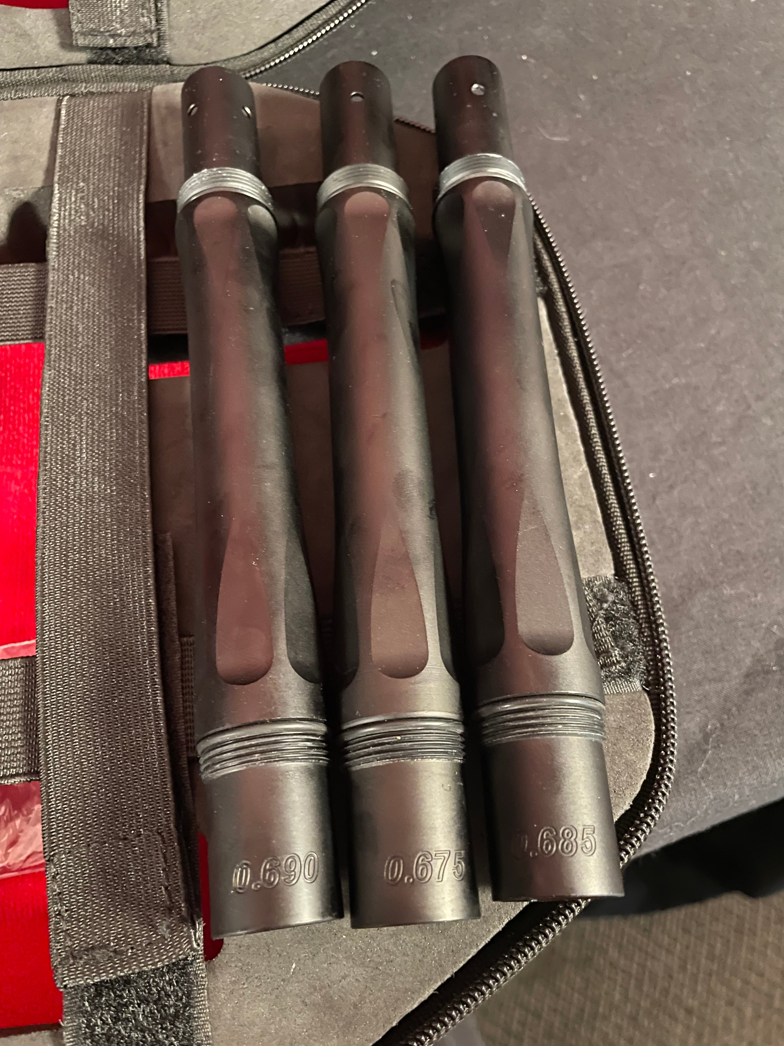 Used Inception Designs Twister Autococker Paintball Gun - Red Splash #128 w/4 Backs & 2 Tips