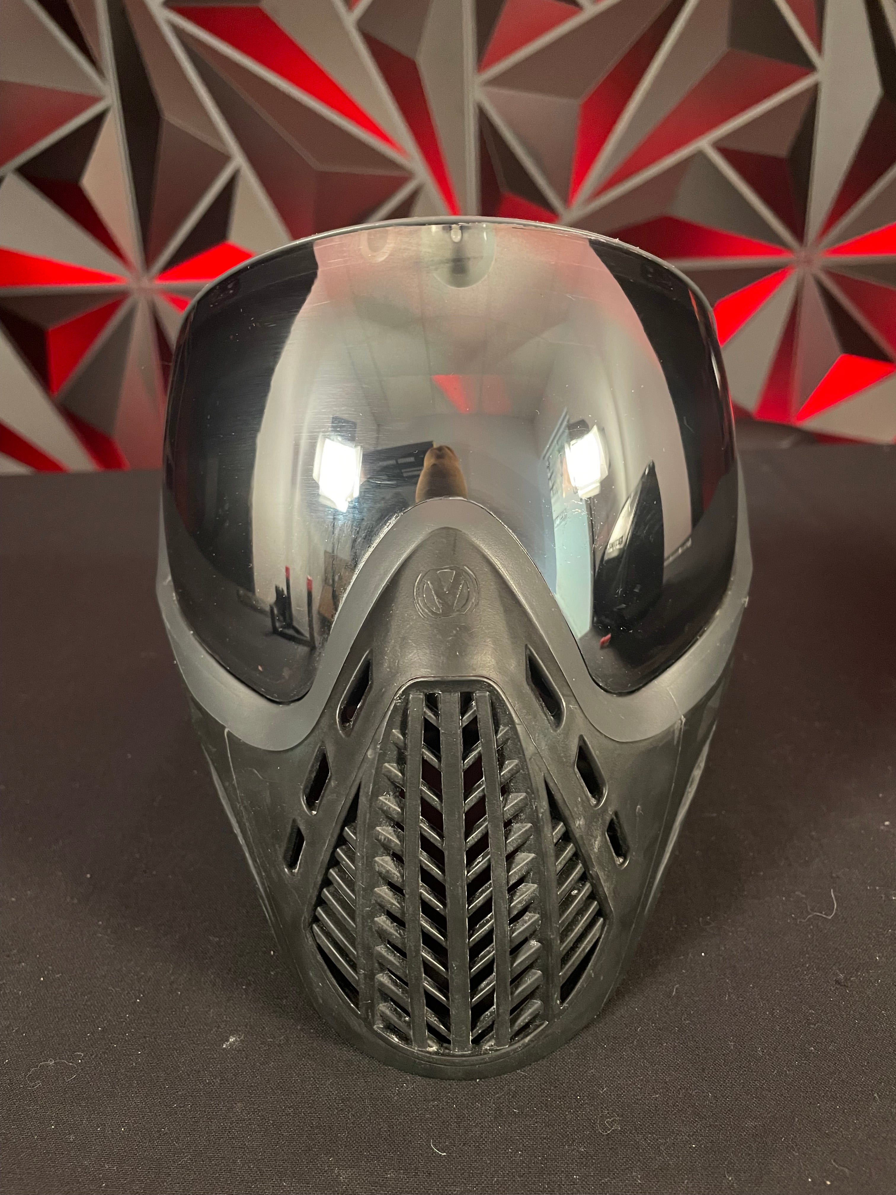 Used Virtue Vio Ascend Paintball Mask - Black w/ Exalt Carbon Goggle Case