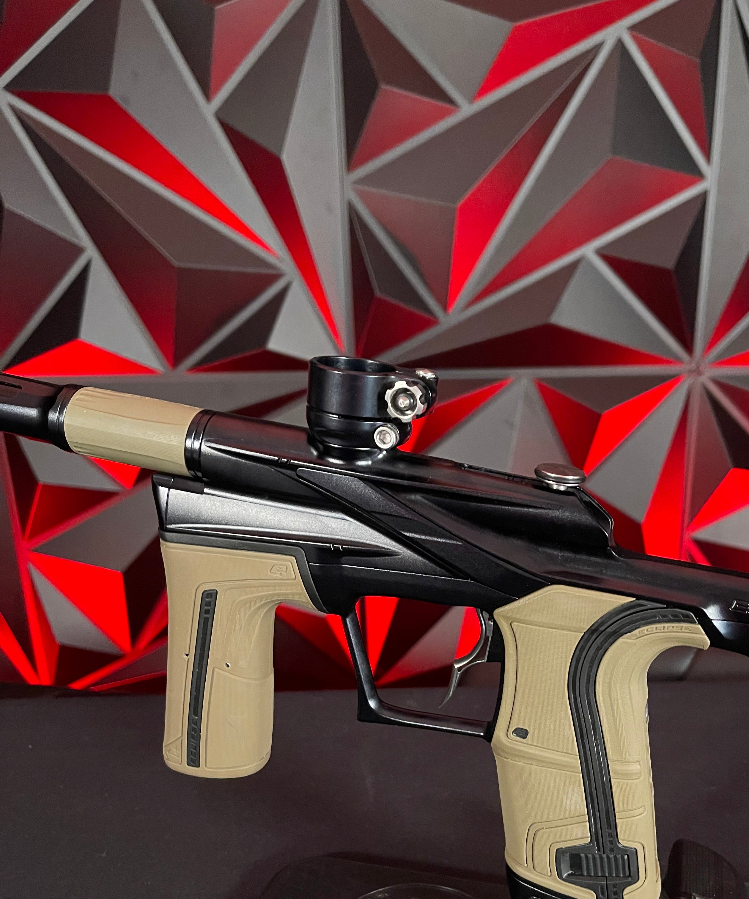 Used Planet Eclipse LV2 Paintball Gun - Midnight w/ Infamous Deuce Trigger & 1 S63 Inserts