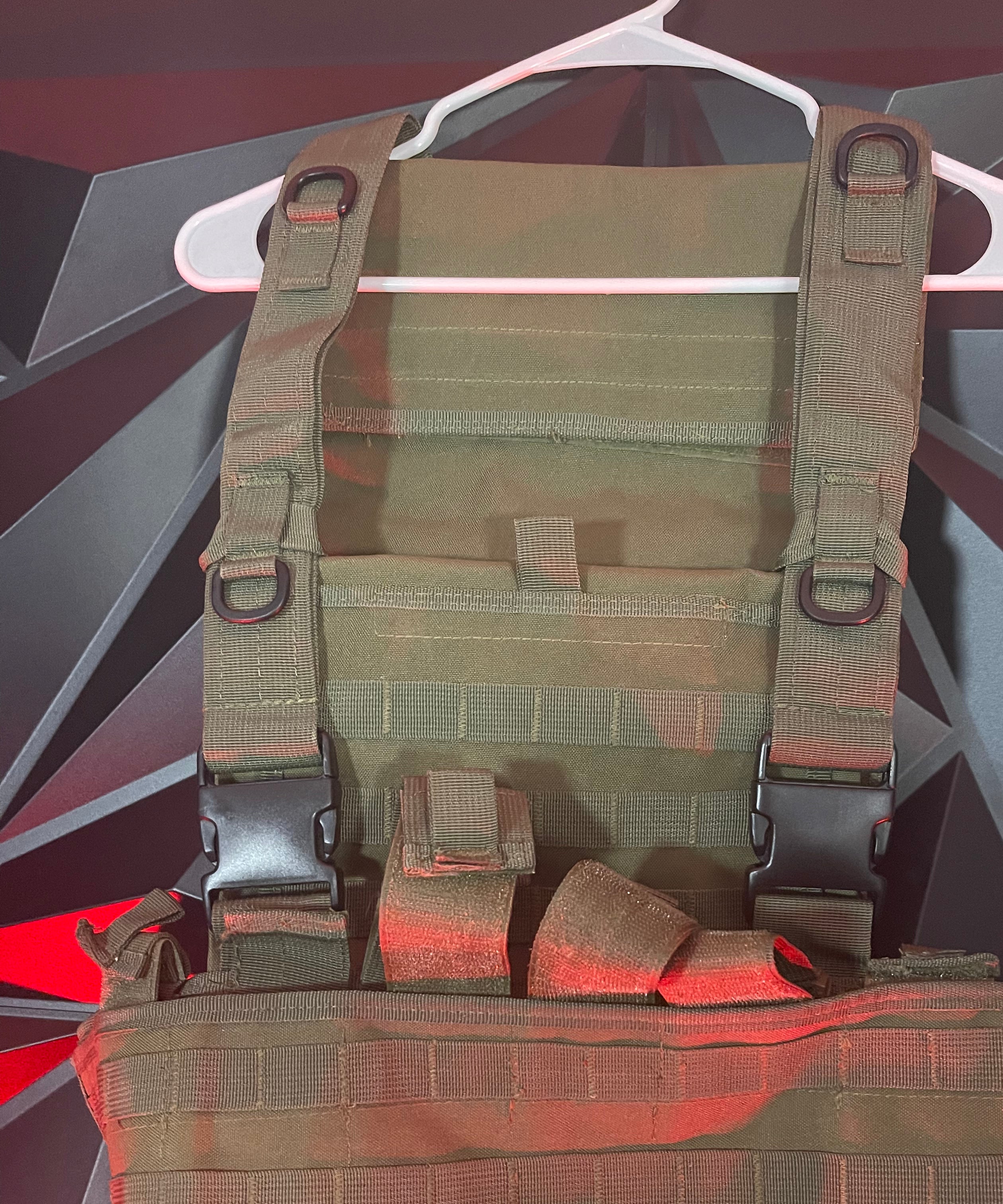 Used Tactical Paintball Vest - Olive