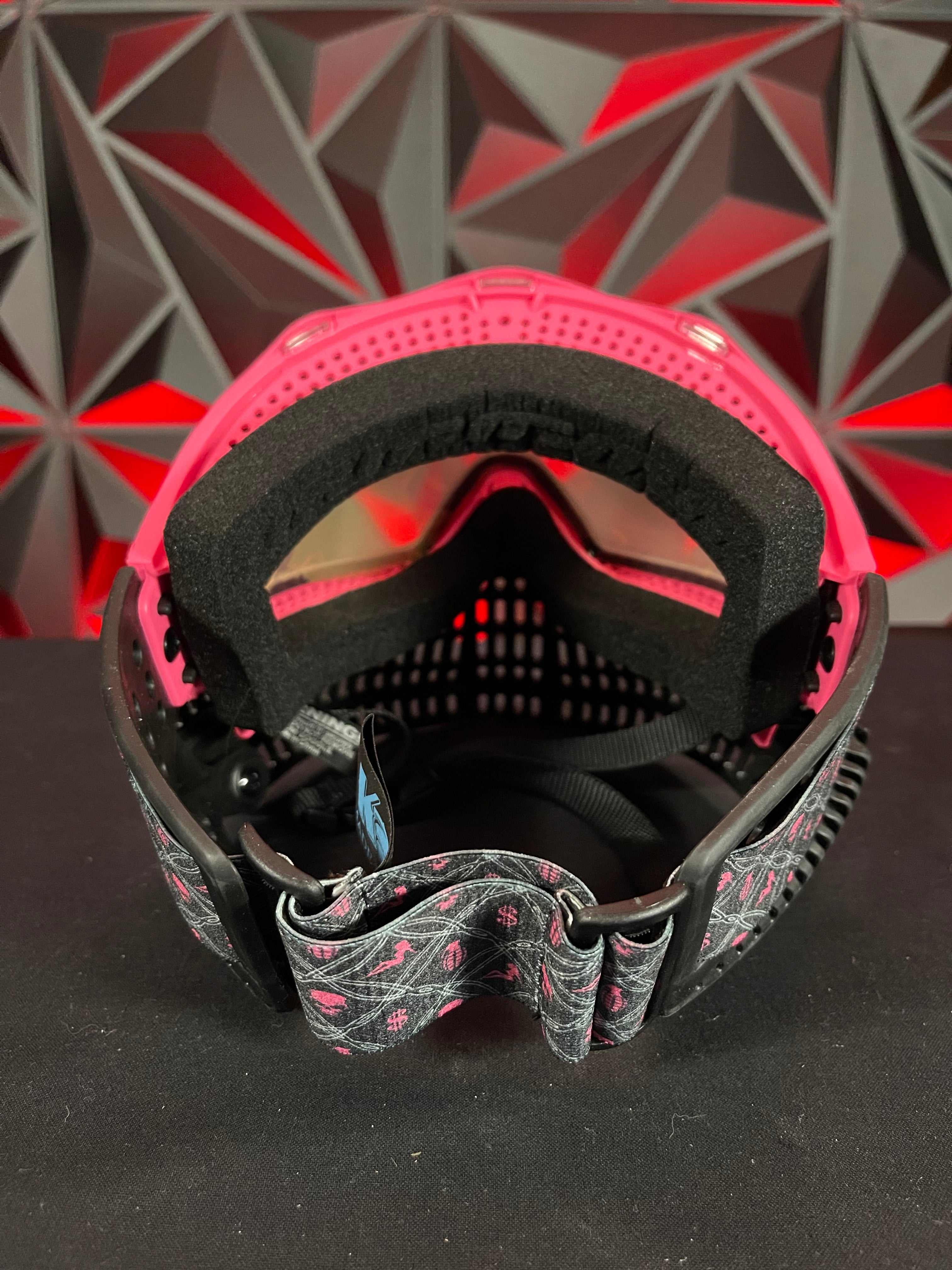 Used JT Proflex Mask - Custom Build - Black/Pink w/ 2 Lenses, Visor, Original Box & Soft Goggle Bag