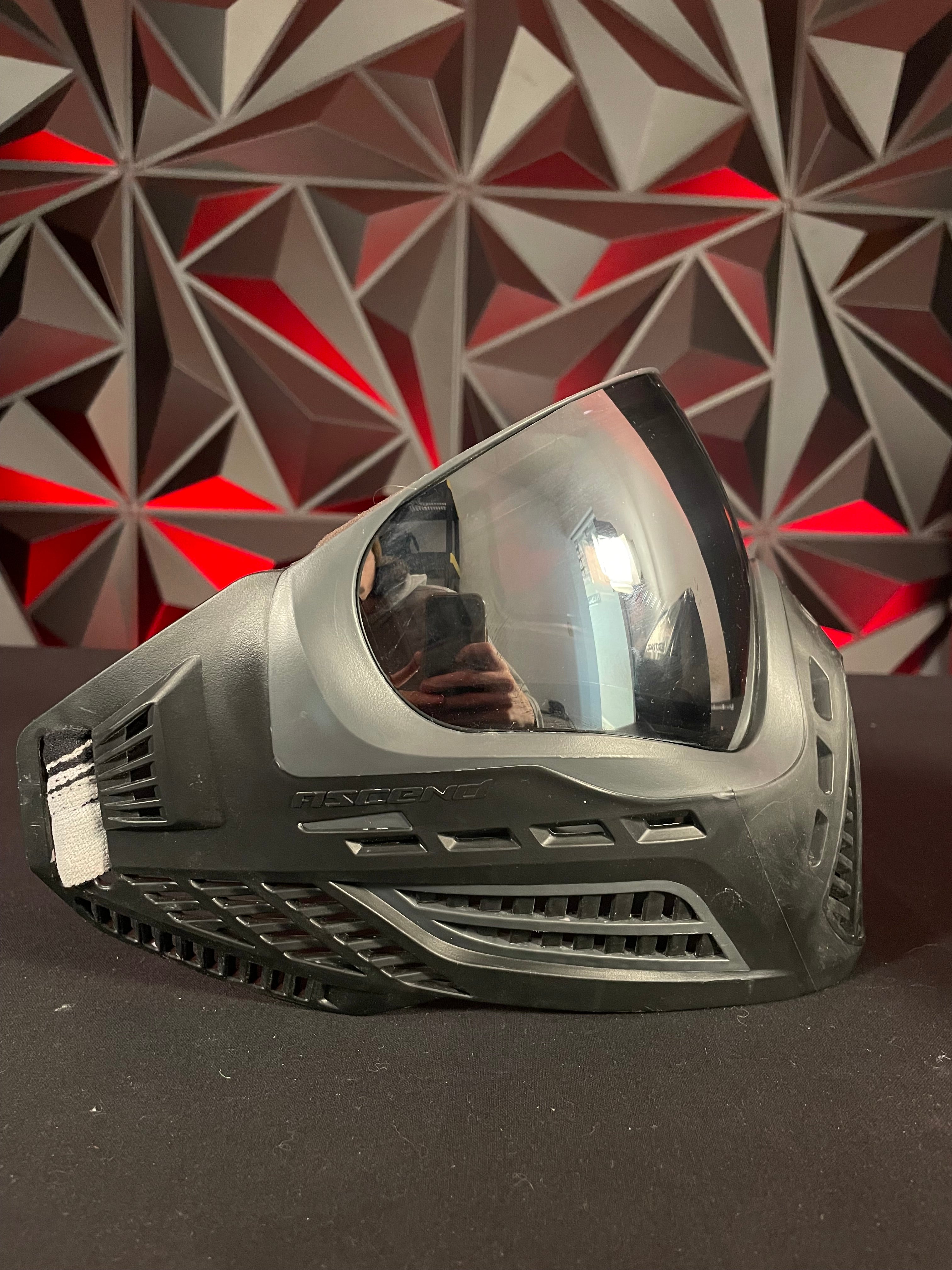 Used Virtue Vio Ascend Paintball Mask - Black w/ Exalt Carbon Goggle Case