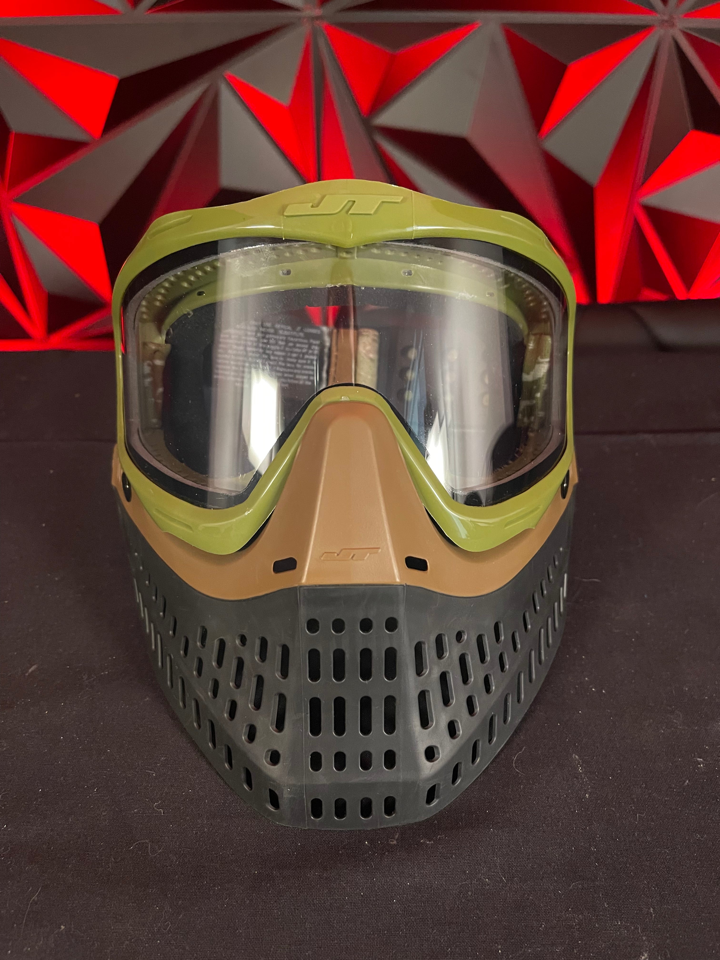 Used JT Proflex Paintball Mask - Olive/Brown/Black