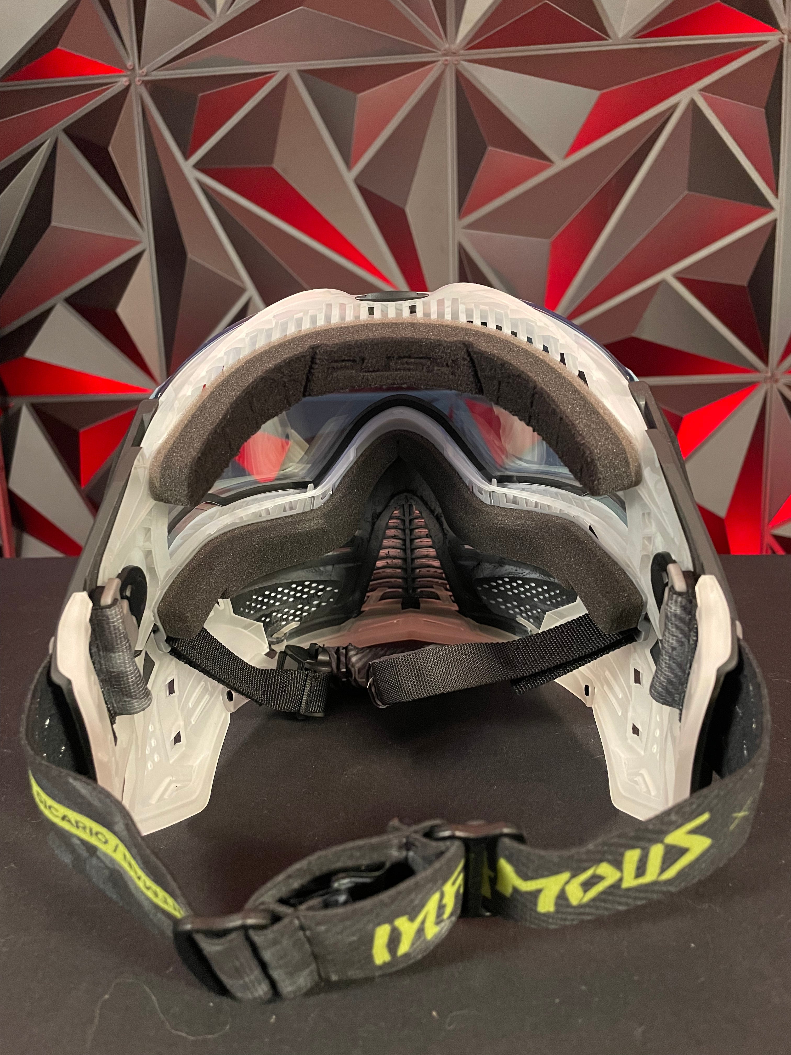 Used Infamous Push Ghost Skull LE Paintball Mask