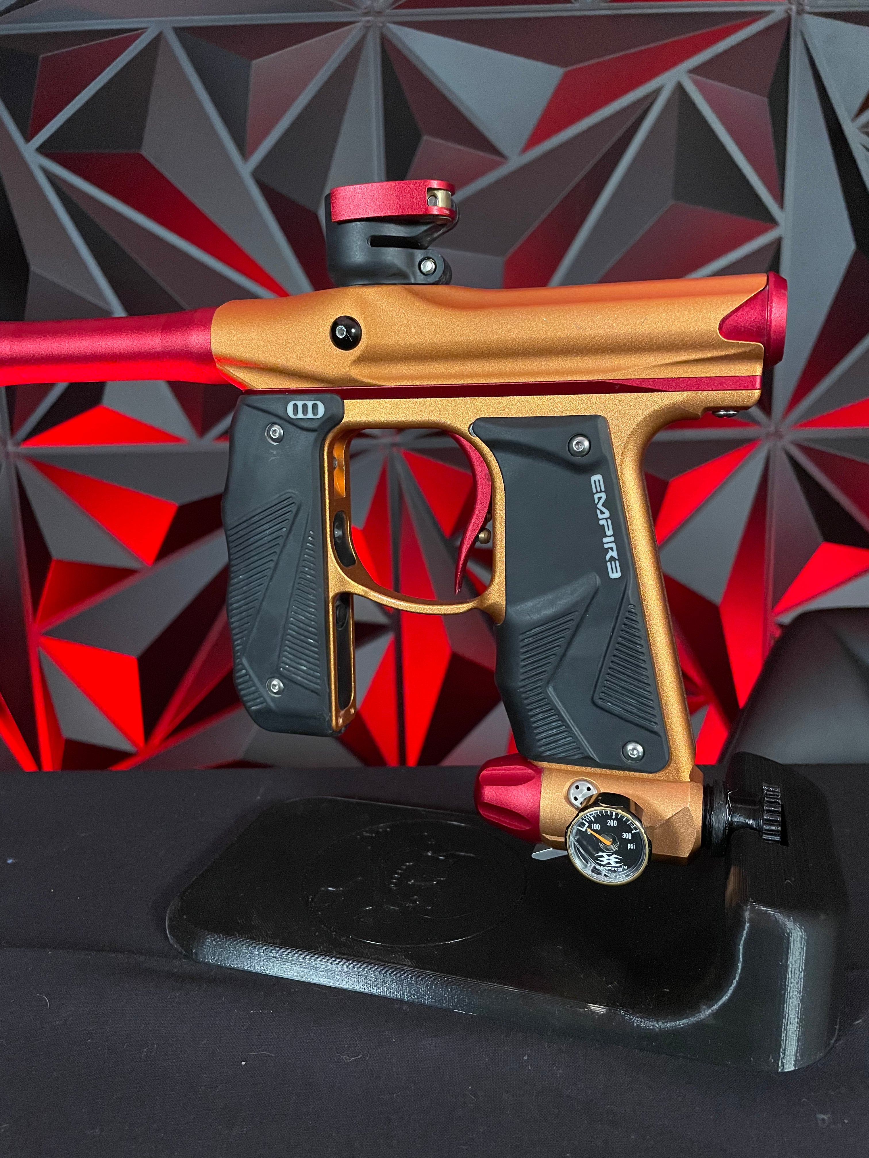 Used Empire Mini GS Paintball Gun - Dust Orange / Dust Red
