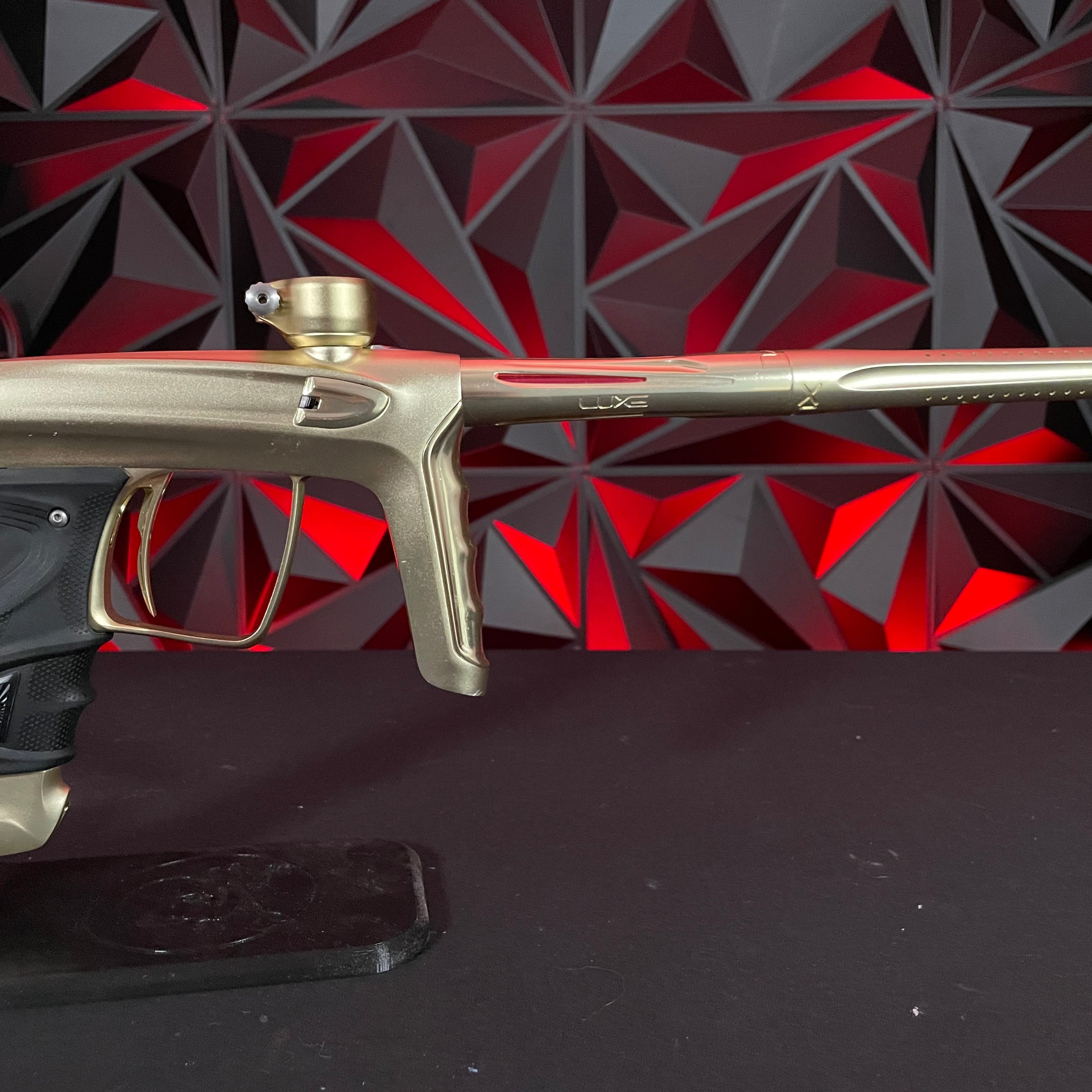 Used DLX TM40 Paintball Gun - Dust Gold/Polished Gold