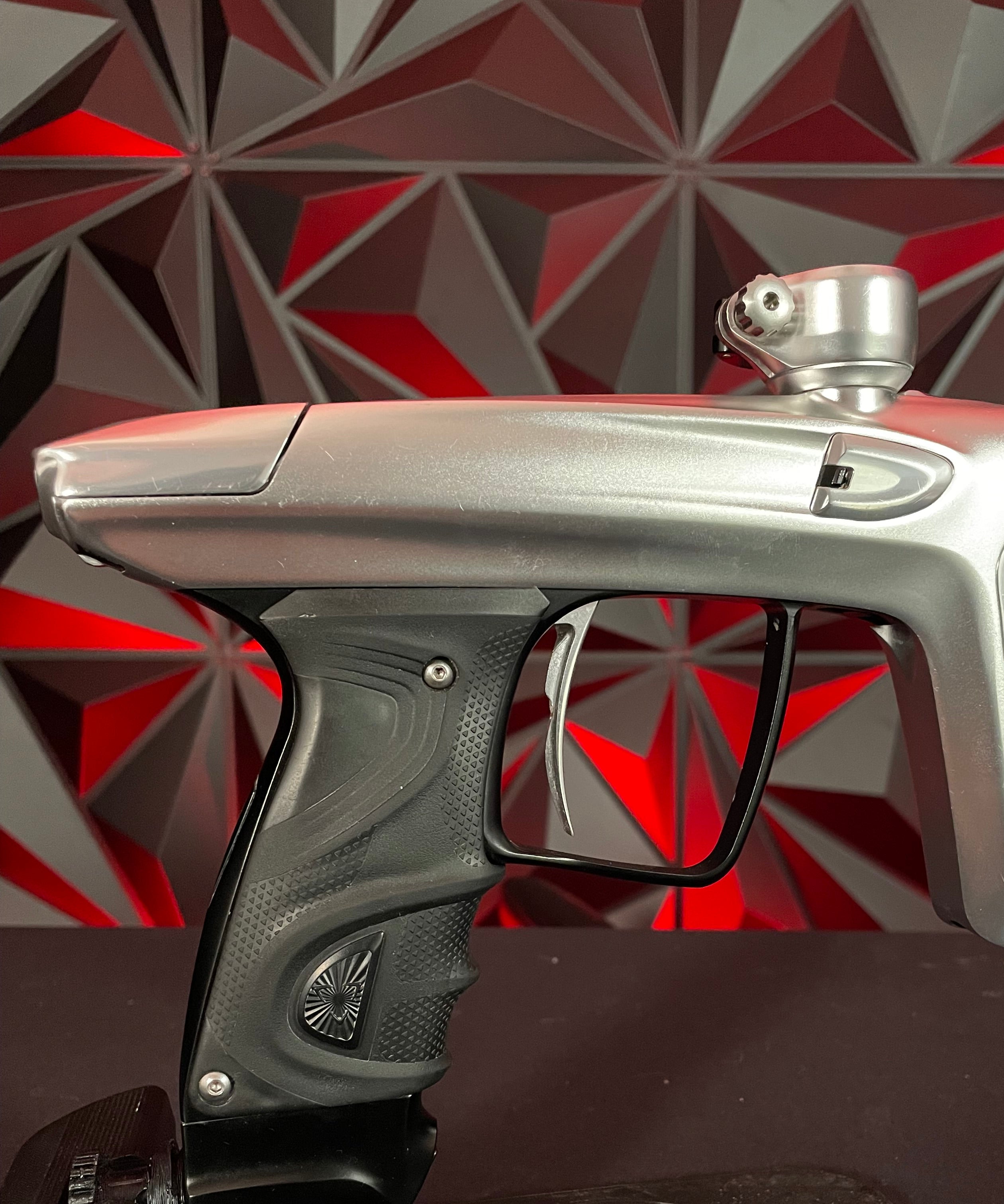 Used DLX TM40 Paintball Gun - Dust Silver/Polished Silver w/ Dust Black Trigger Frame & SSC Bolt