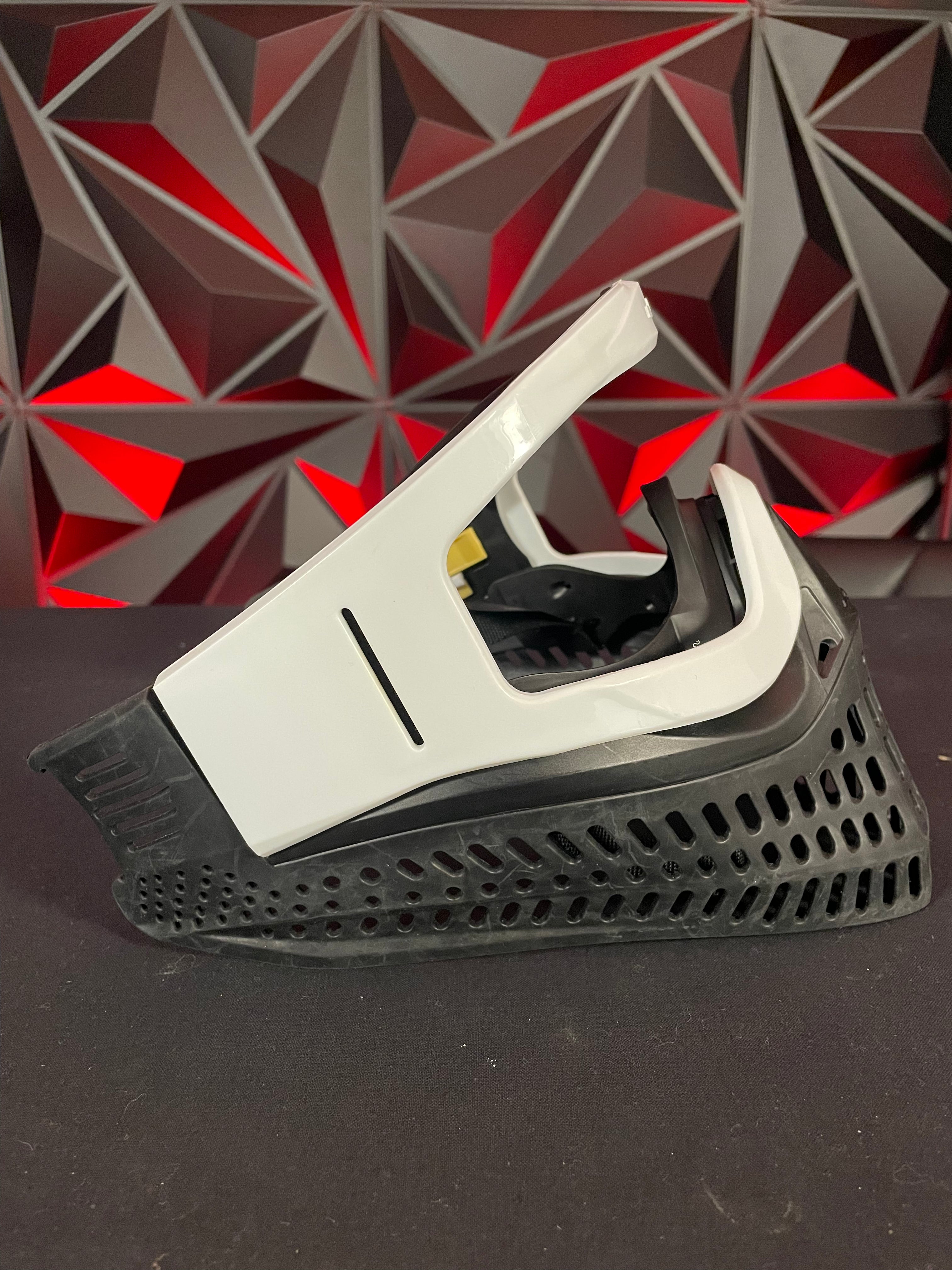 Used JT ProflexX Paintball Mask - Black/White w/ Chin Strap