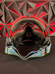 Used Push Unite Paintball Mask - Black Camo/Red Accents w/Hard Case