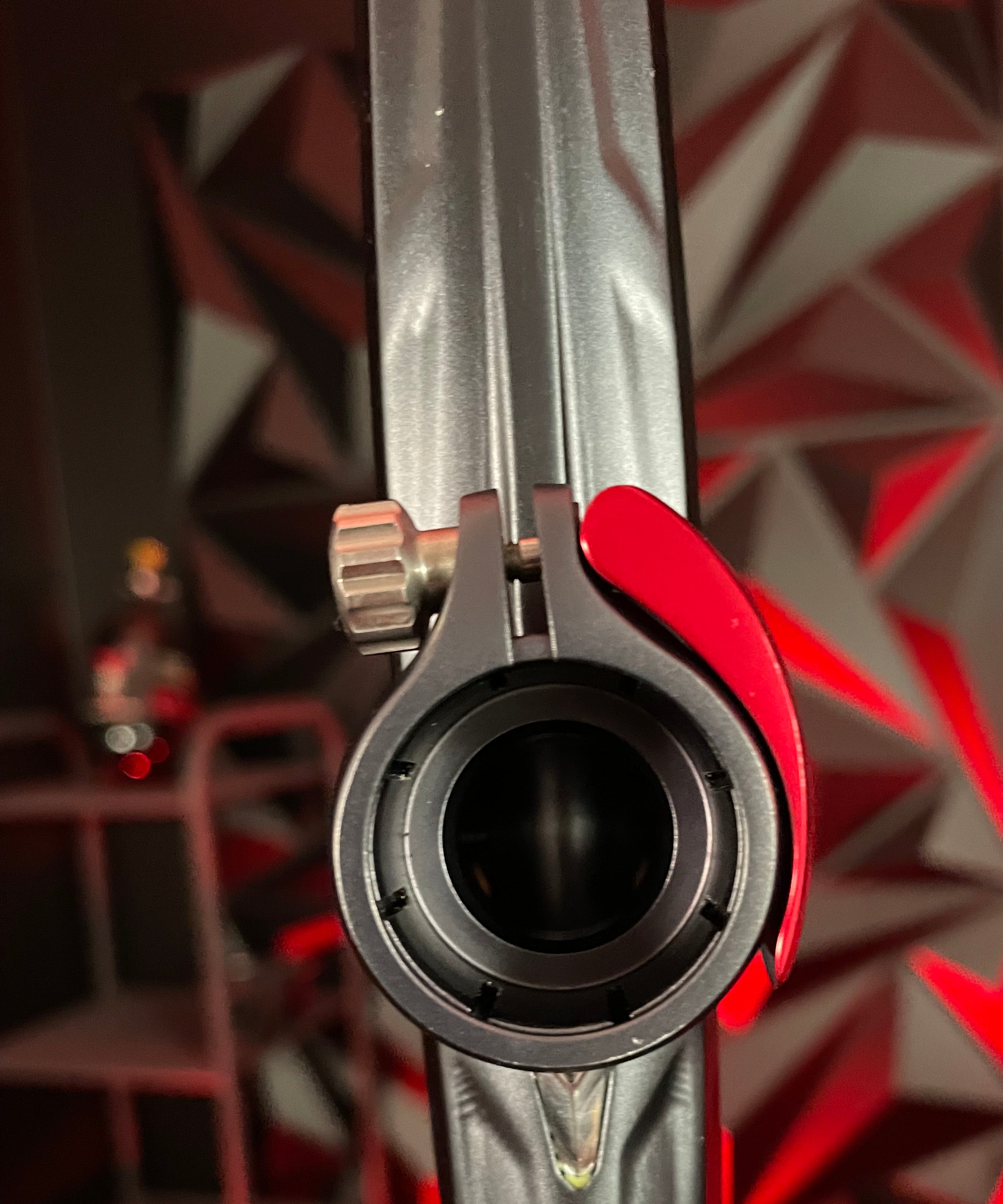 Used DLX Luxe X A51 Paintball Gun - Pewter/ Red