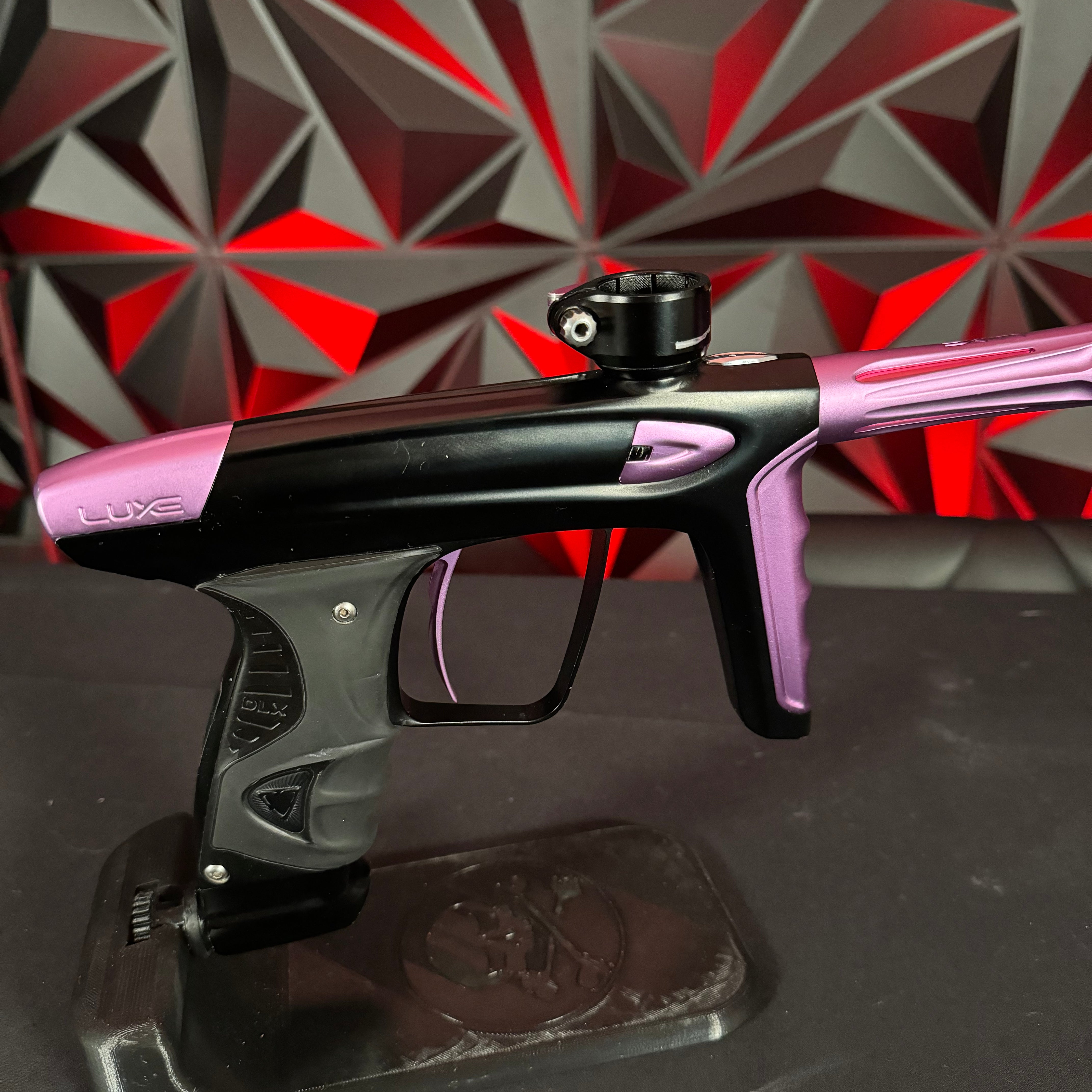 Used DLX Luxe ICE Paintball Marker - Dust Black/Pink