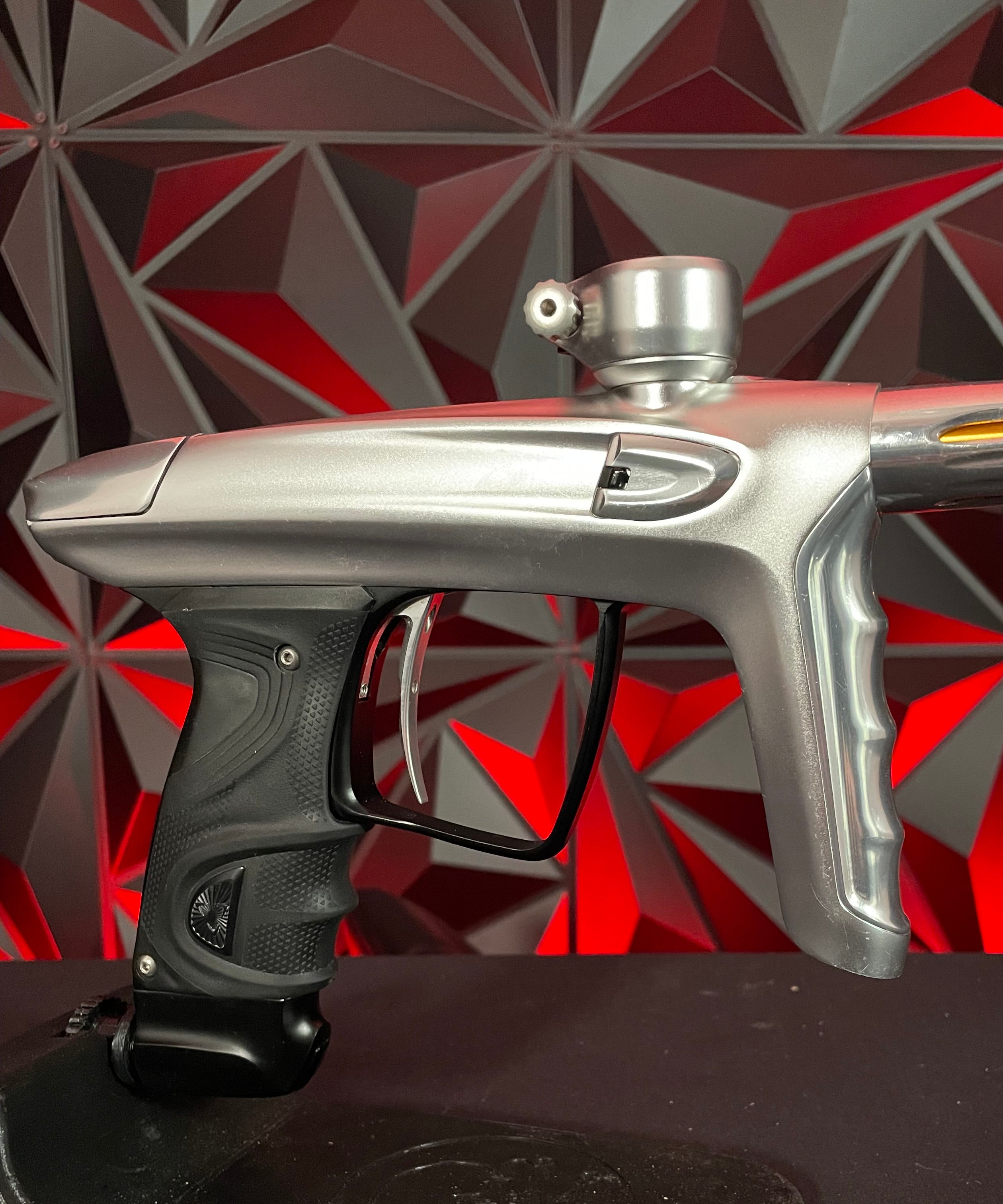Used DLX TM40 Paintball Gun - Dust Silver/Polished Silver w/ Dust Black Trigger Frame & SSC Bolt