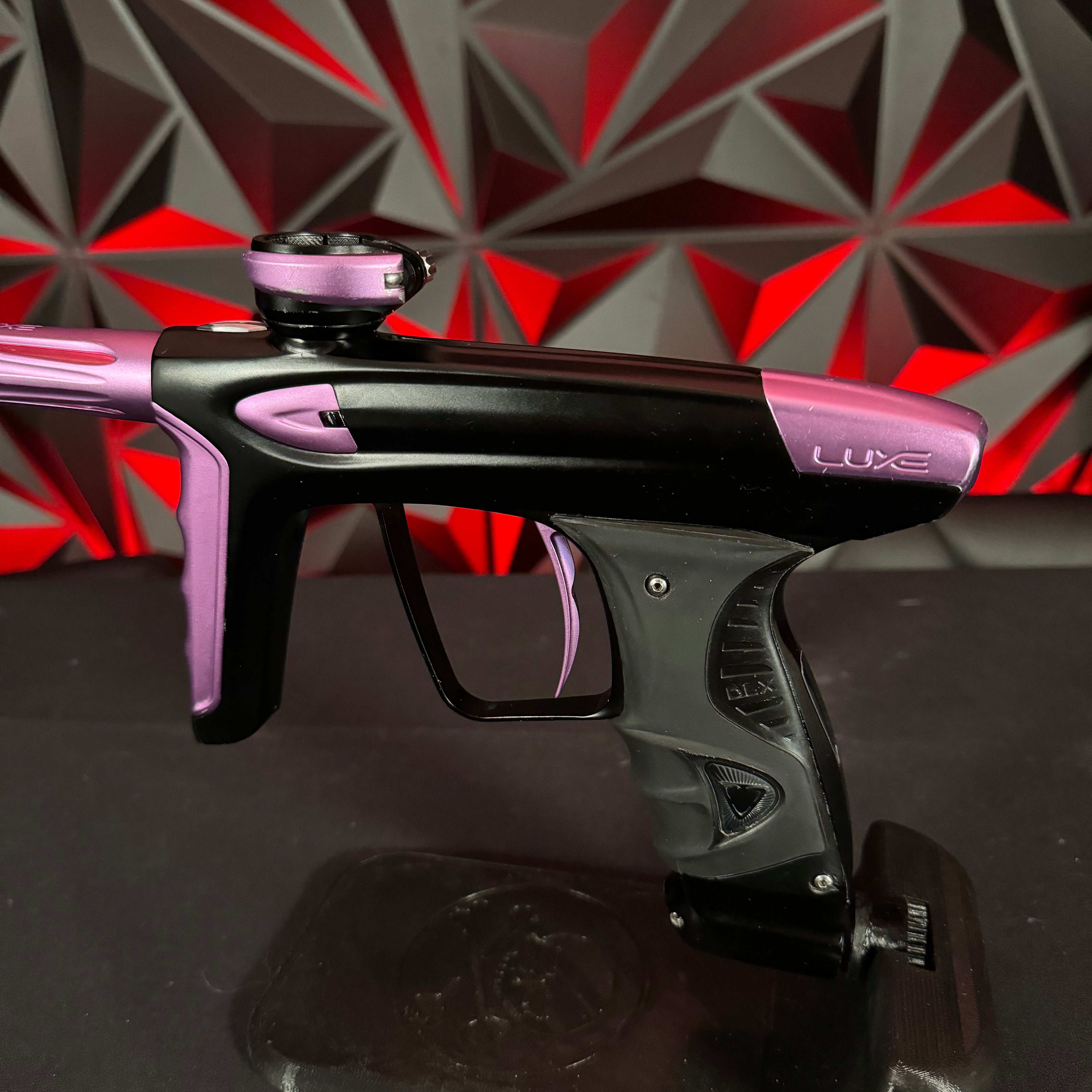 Used DLX Luxe ICE Paintball Marker - Dust Black/Pink