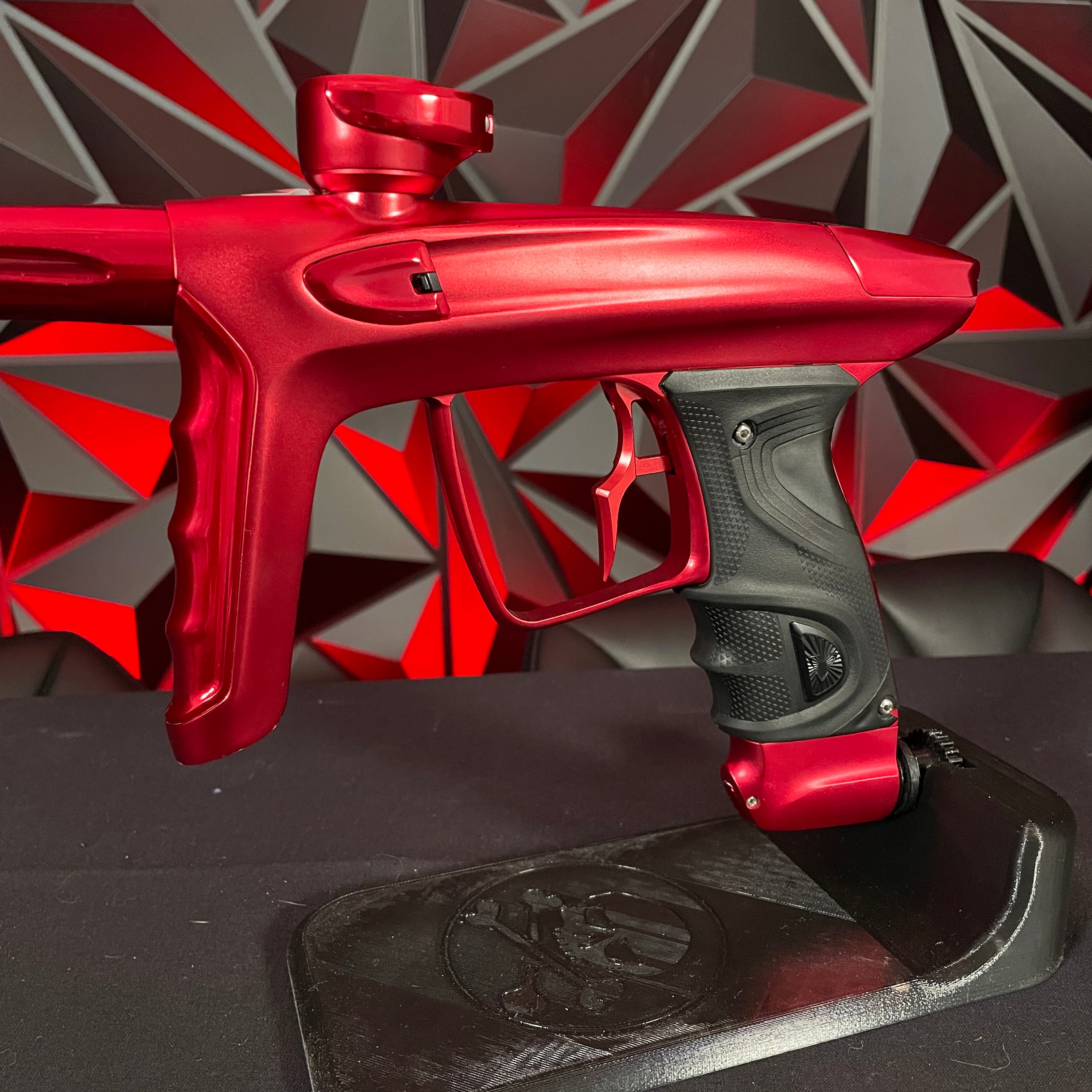 Used DLX Luxe TM40 Paintball Gun - Dust Red / Gloss Red w/Infamous Deuce Trigger