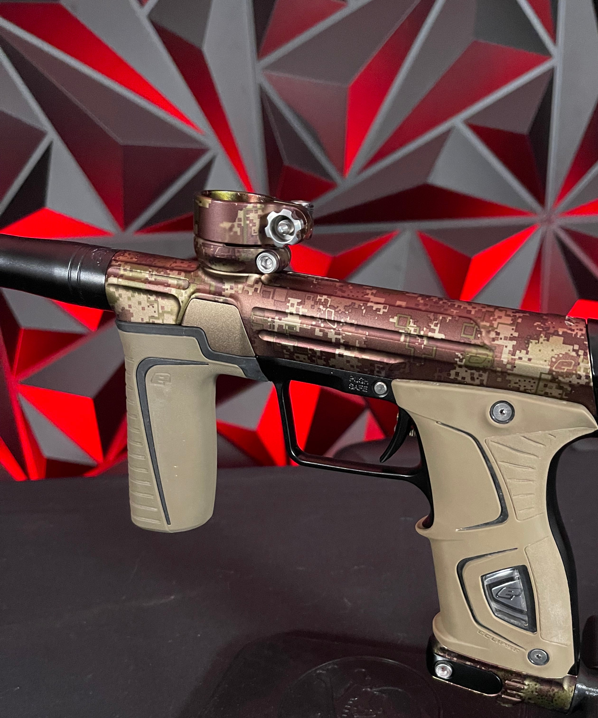 Used Planet Eclipse Gtek M170r - HDE Camo/Black w/Deadly Winds hAir 45 Trigger Valve