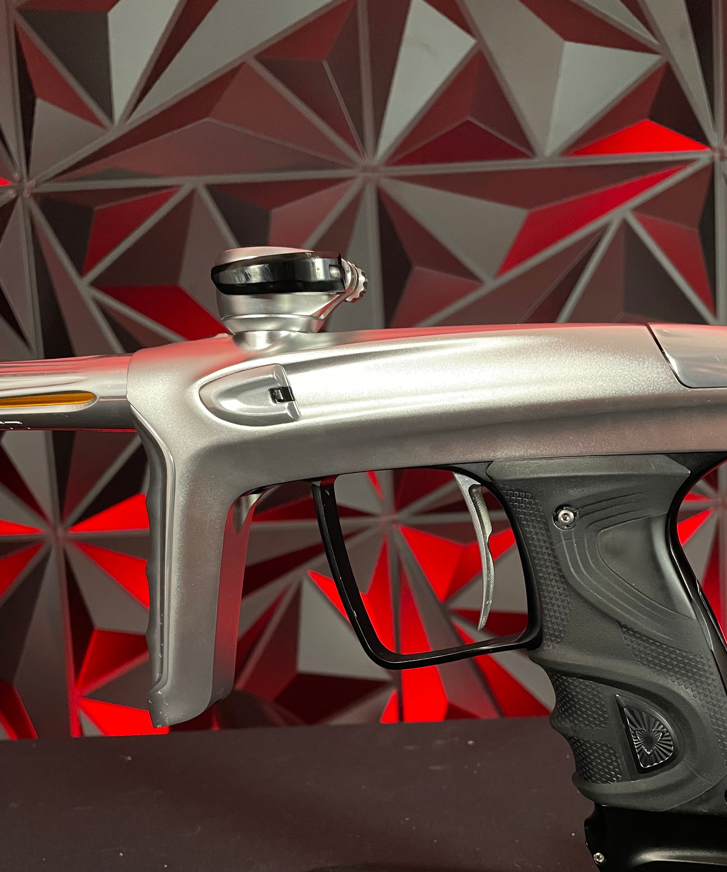 Used DLX TM40 Paintball Gun - Dust Silver/Polished Silver w/ Dust Black Trigger Frame & SSC Bolt