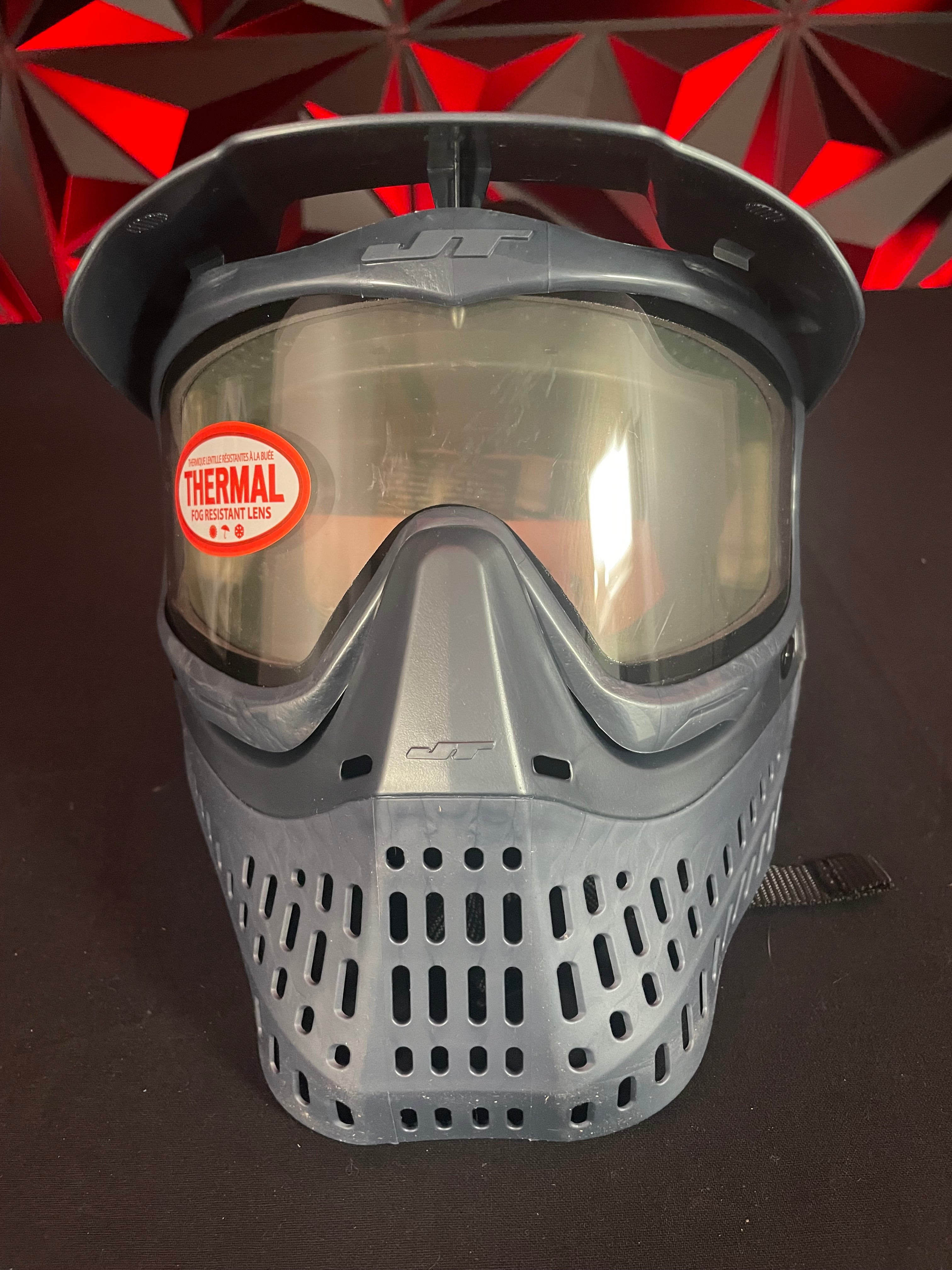 Used JT LE Proflex Paintball Mask - Blue Steel w/Clear Thermal Lens