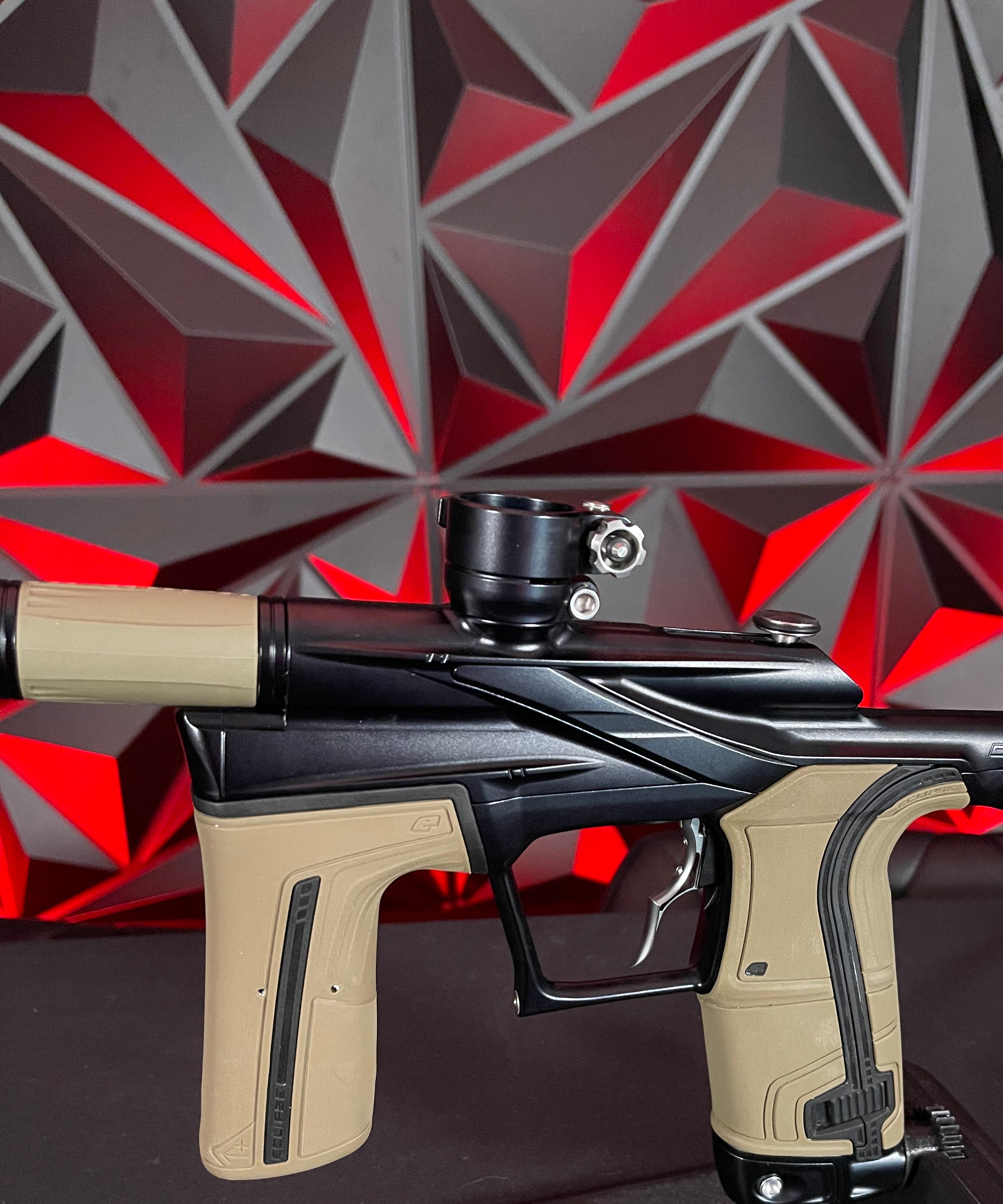 Used Planet Eclipse LV2 Paintball Gun - Midnight w/ Infamous Deuce Trigger & 1 S63 Inserts