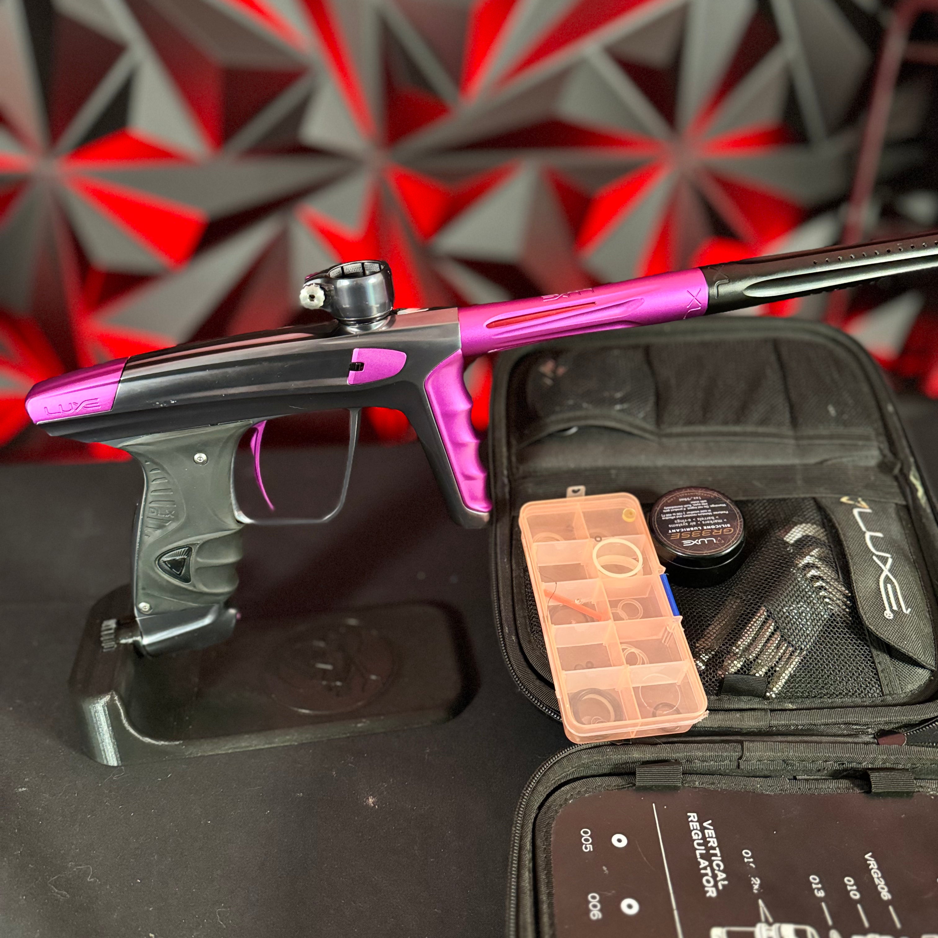 Used DLX Luxe X Paintball Gun - Pewter/Purple